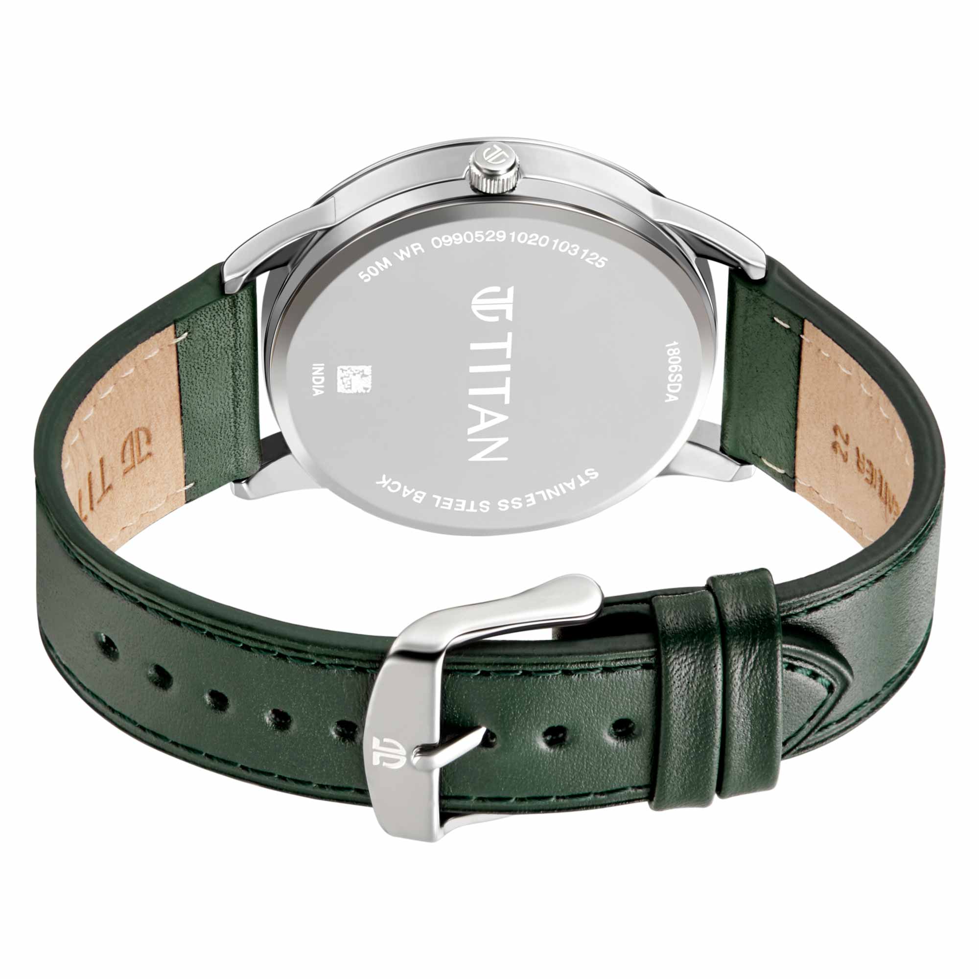 Titan Quartz Analog Leather Strap Watch for Men - Image 4