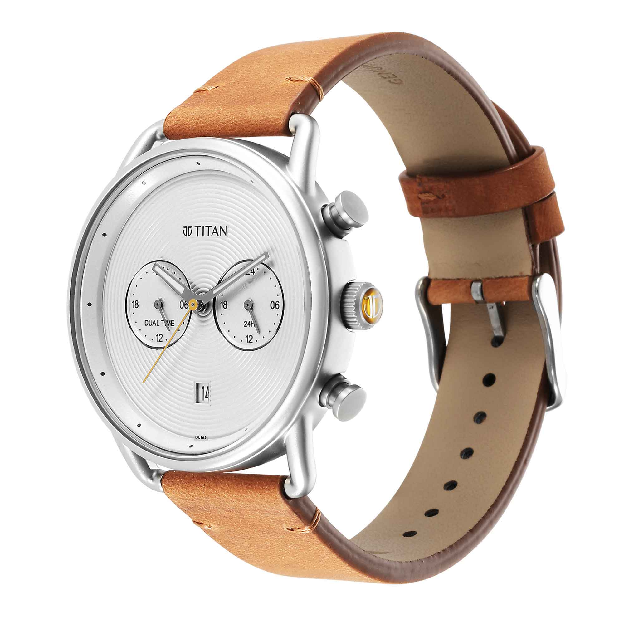 Titan Quartz Analog Leather Strap Watch for Men - Image 4
