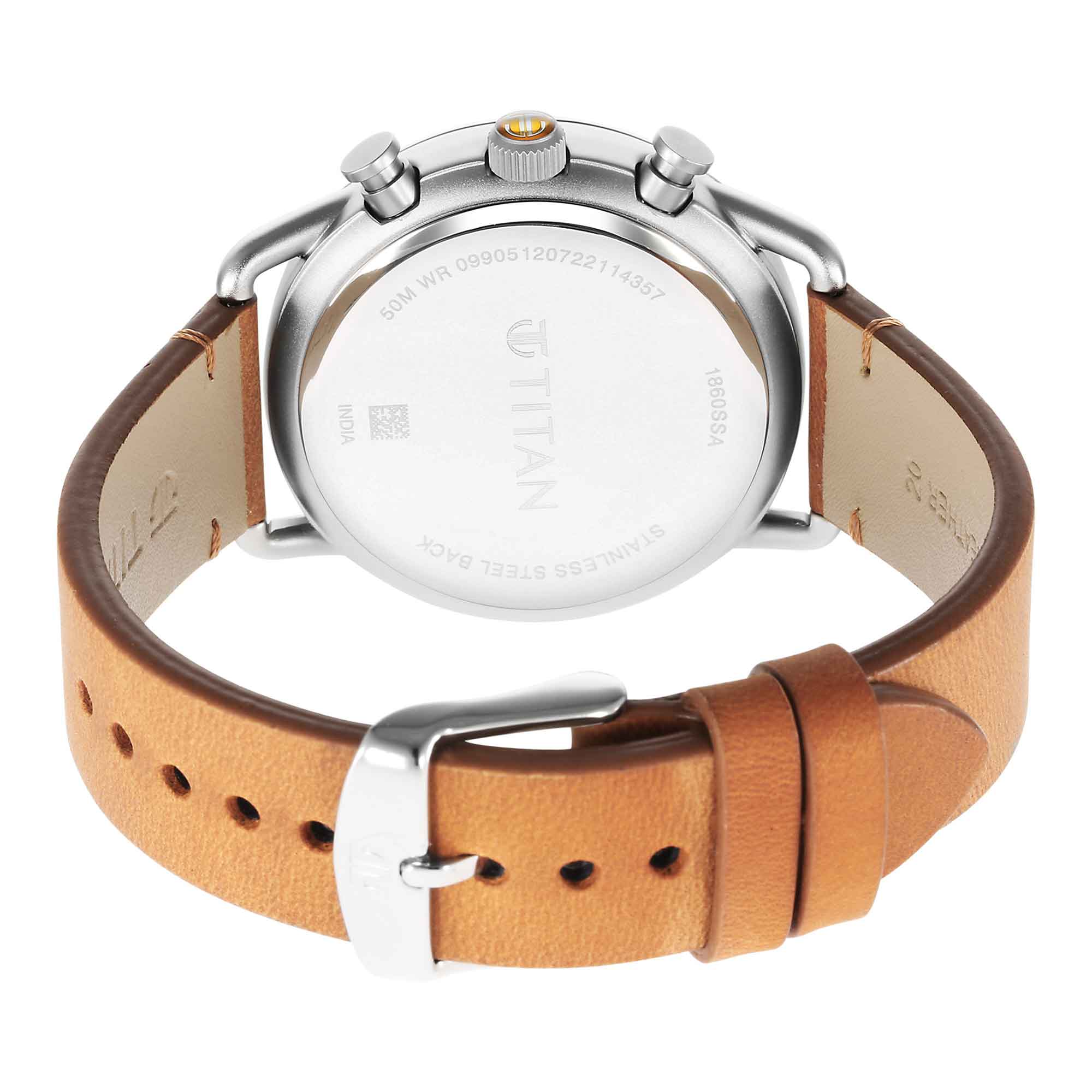 Titan Quartz Analog Leather Strap Watch for Men - Image 6