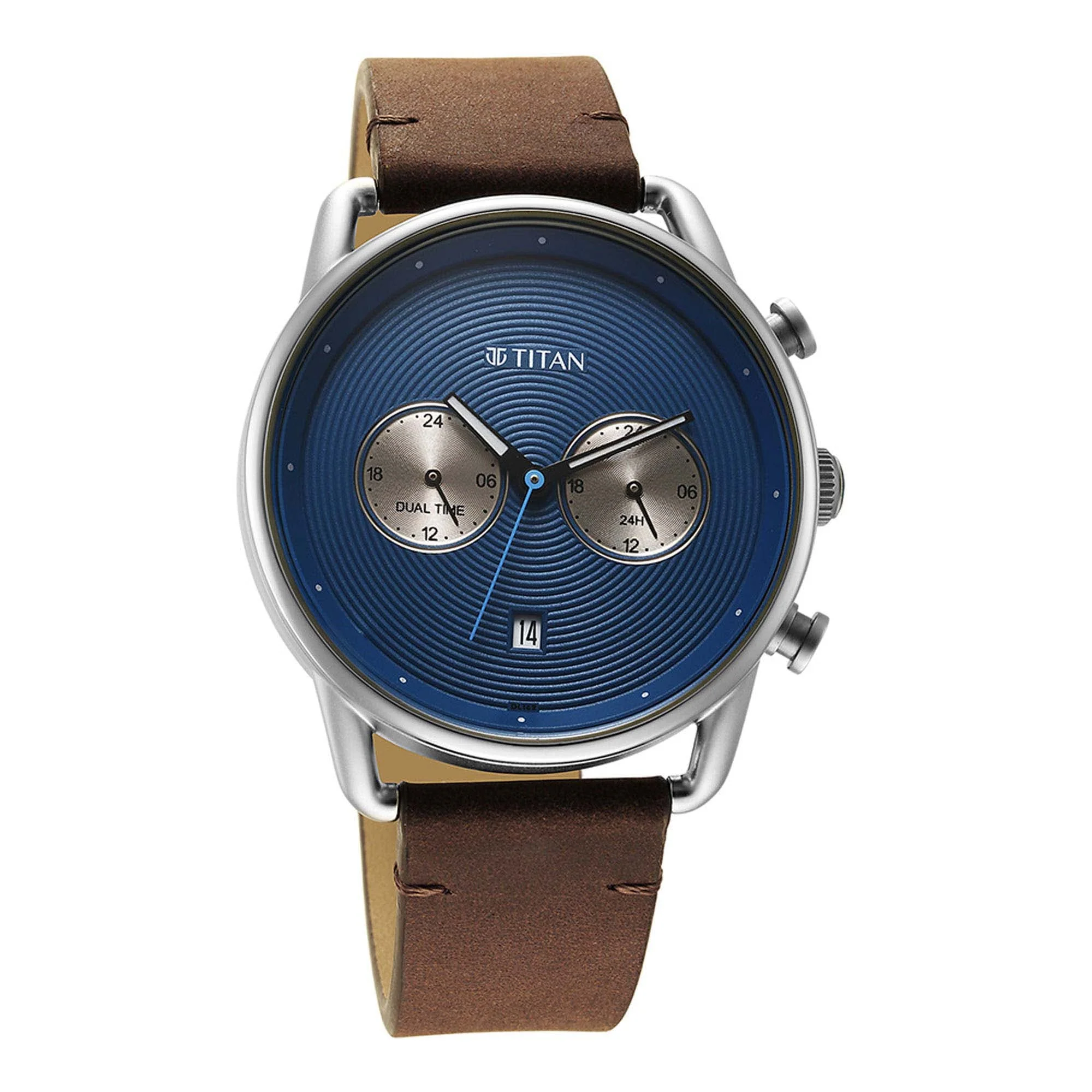 Titan Quartz Analog Leather Strap Watch for Men - Image 3
