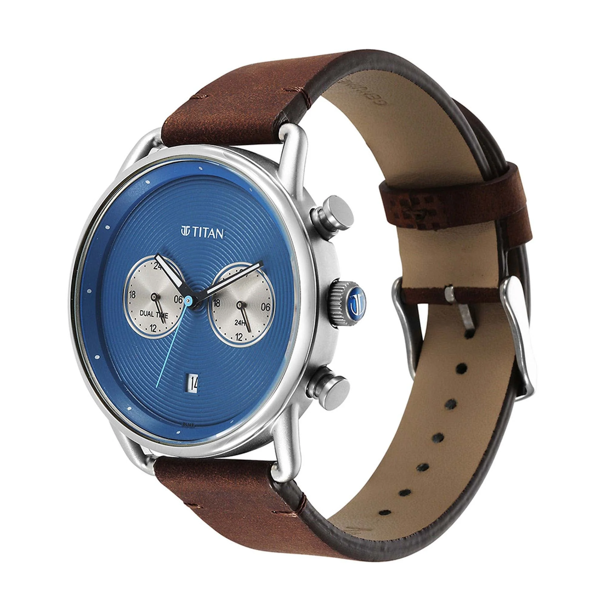 Titan Quartz Analog Leather Strap Watch for Men - Image 4