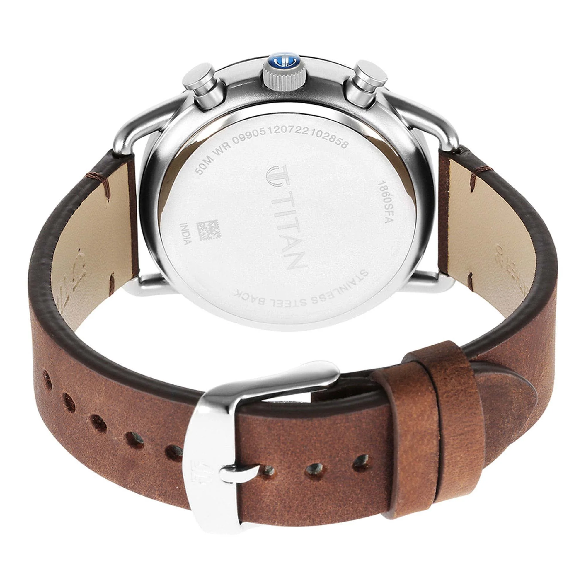 Titan Quartz Analog Leather Strap Watch for Men - Image 6