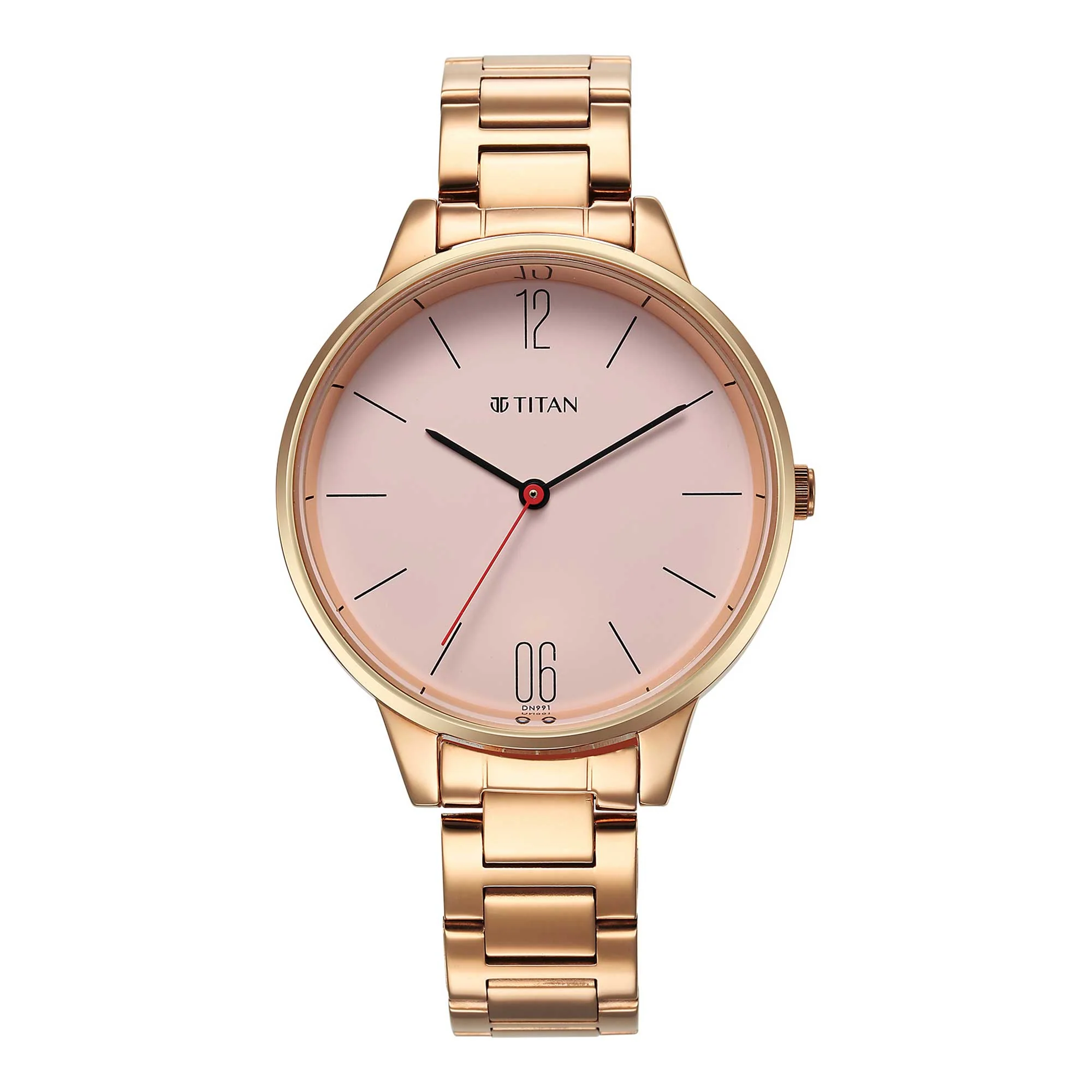 Titan Quartz Analog Rose Gold Dial Watch for Women - Image 2
