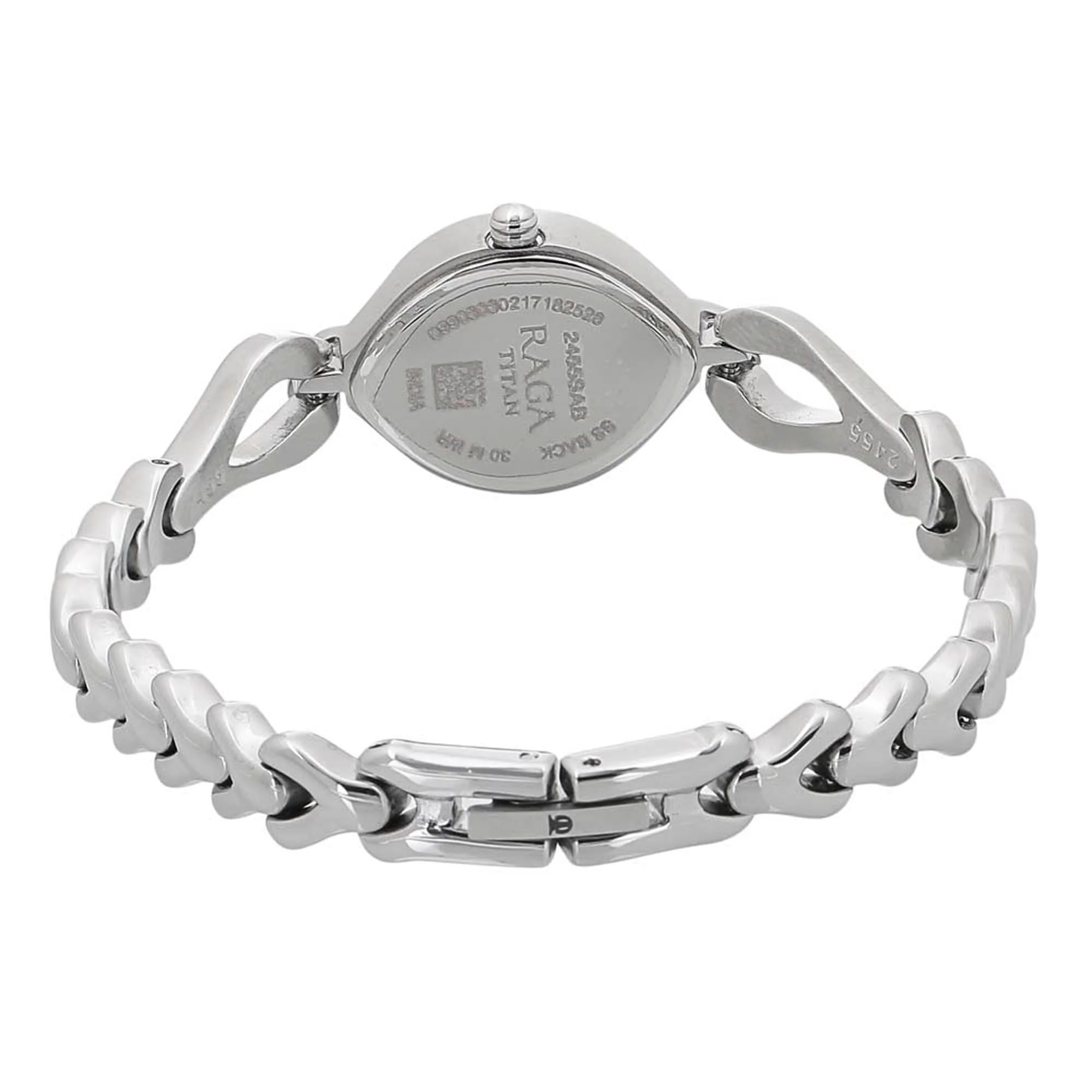 Titan Quartz Analog Silver Dial Metal Strap Watch for Women - Image 4