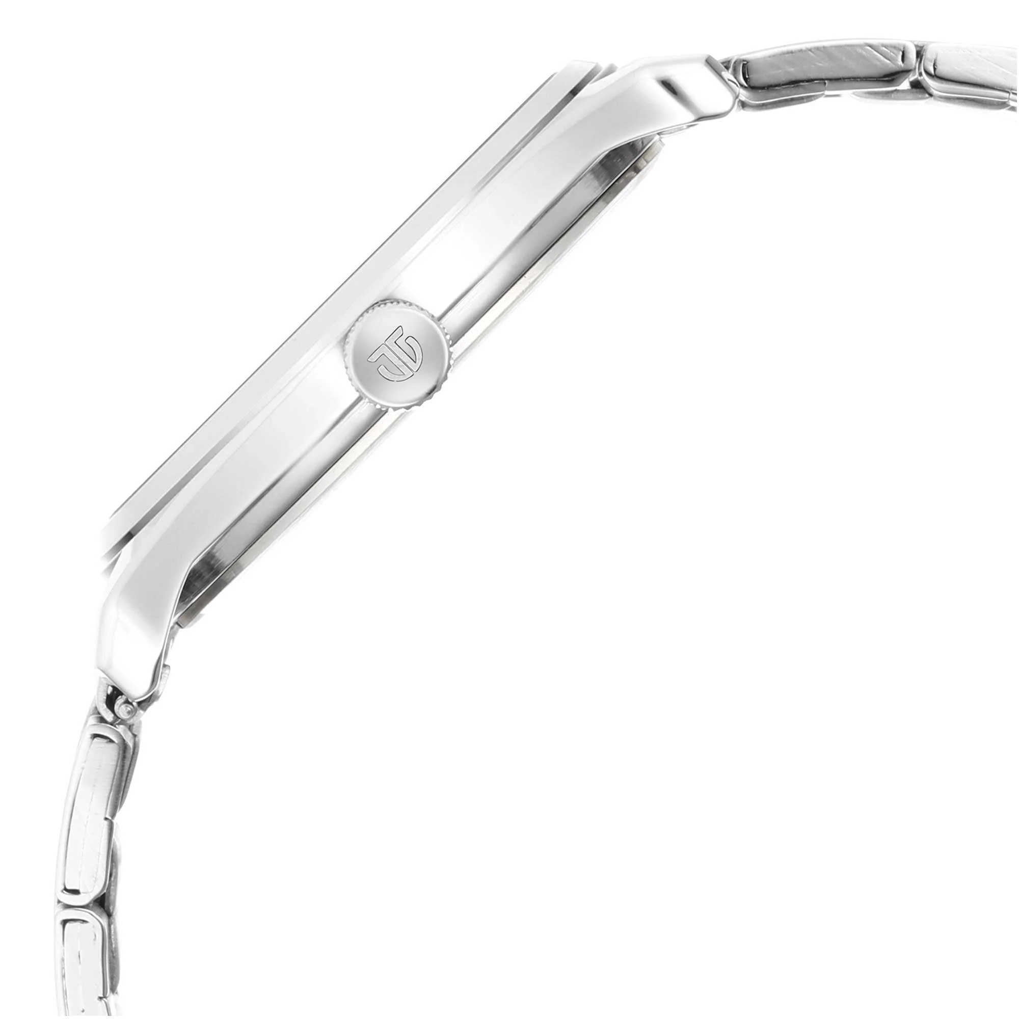 Titan Quartz Analog Silver White Dial Stainless Steel Strap Watch for Men - Image 4