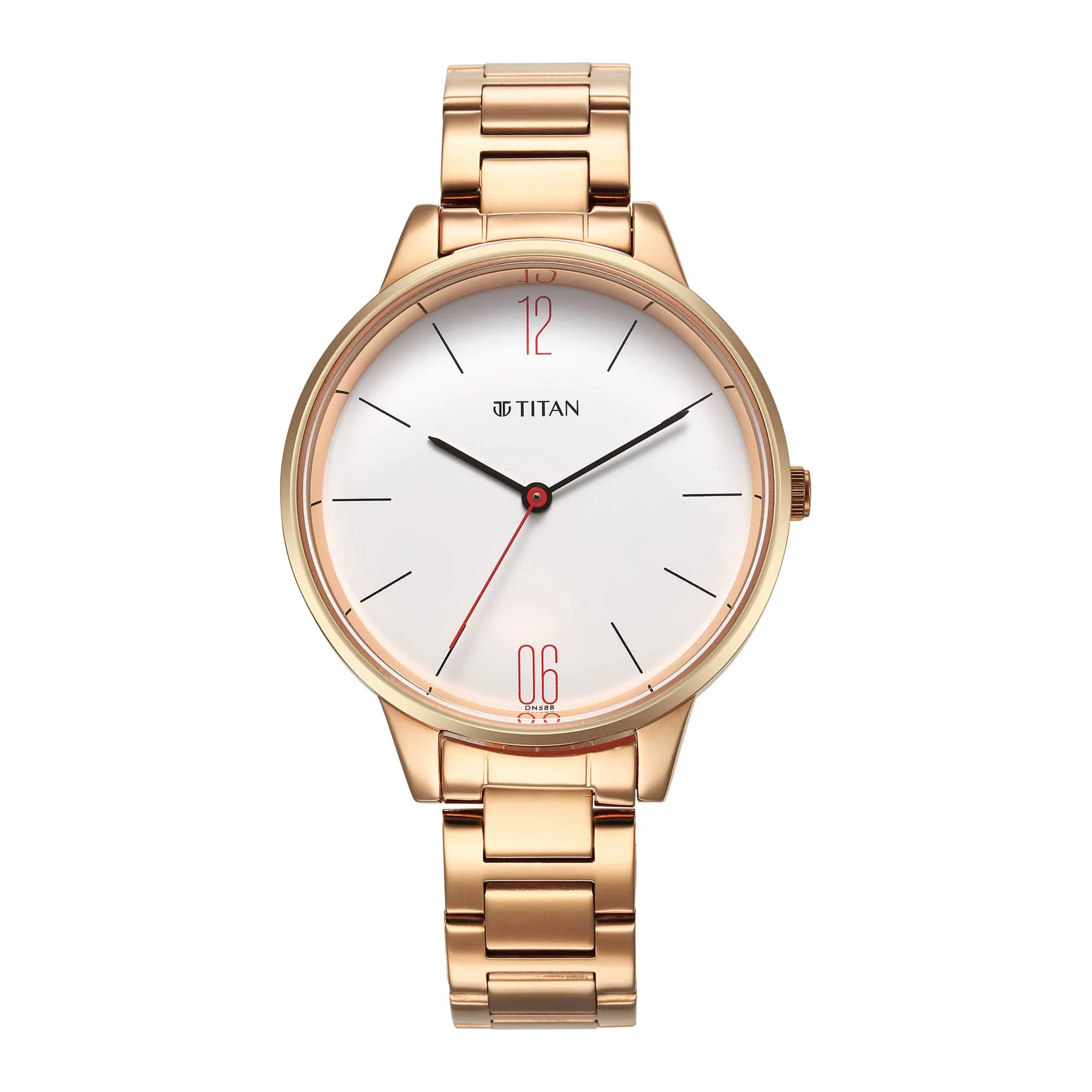 Titan Quartz Analog White Dial Watch for Women - Image 2