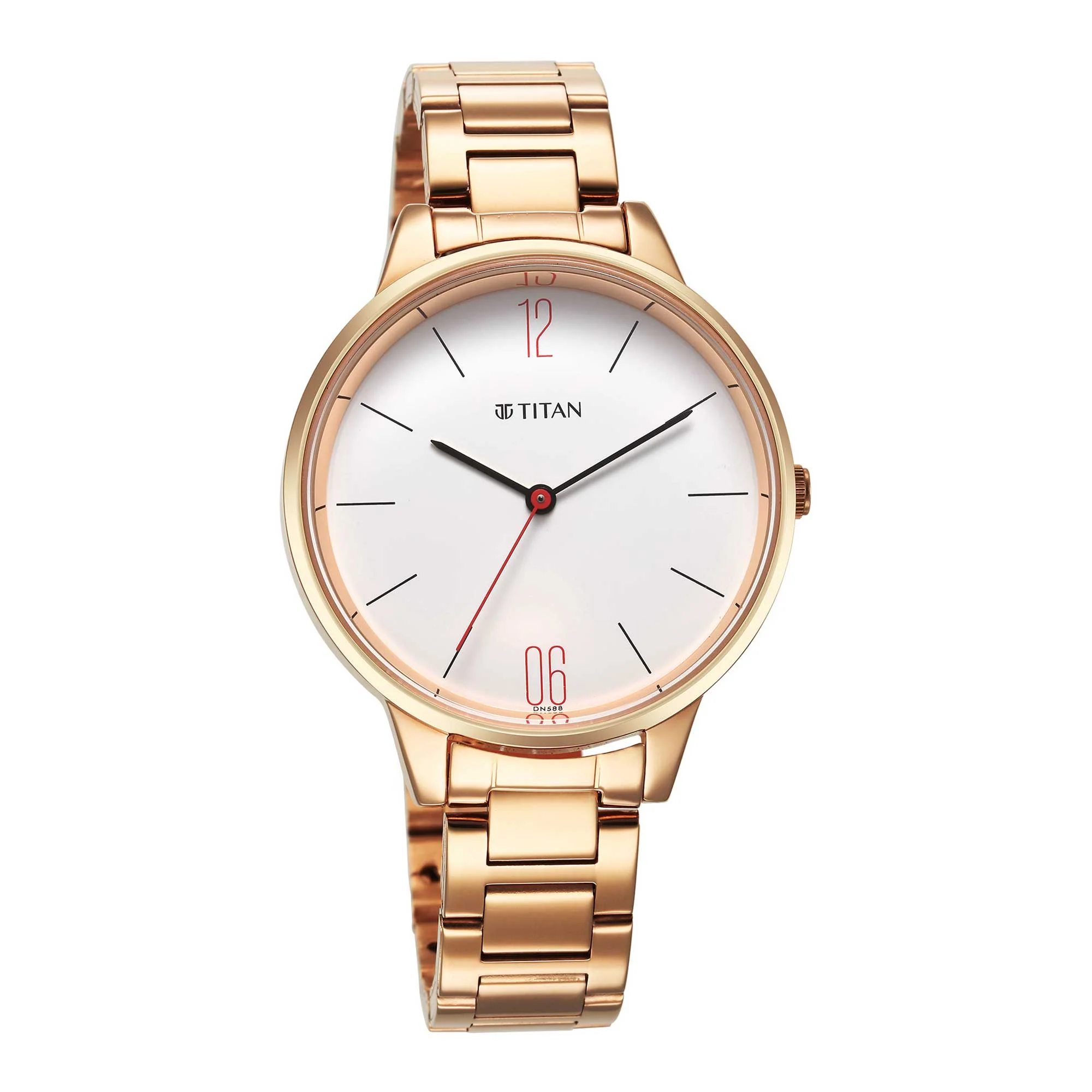 Titan Quartz Analog White Dial Watch for Women - Image 3