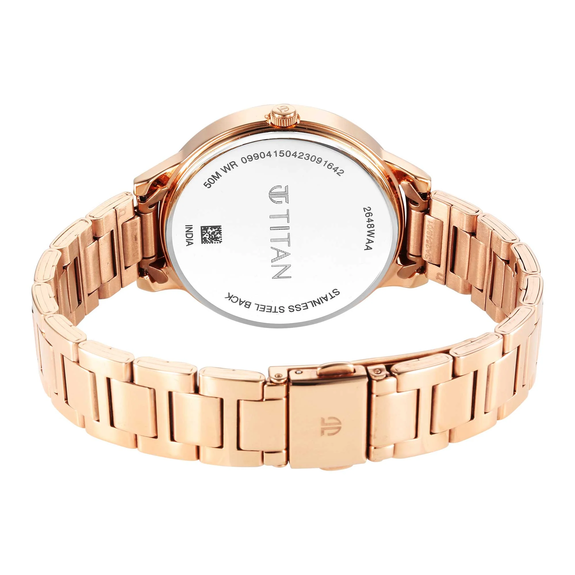 Titan Quartz Analog White Dial Watch for Women - Image 6