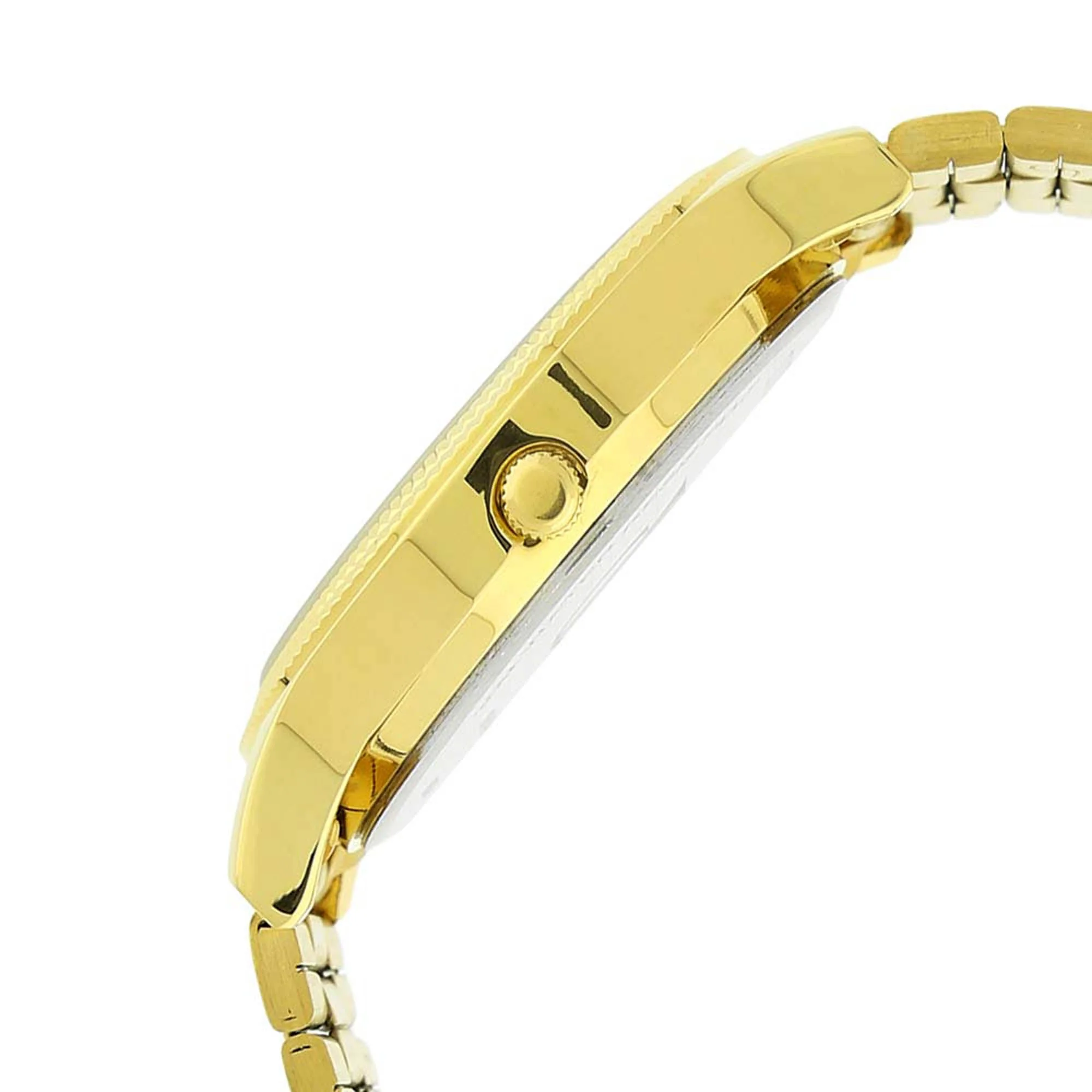 Titan Quartz Analog with Day and Date Champagne Dial Stainless Steel Strap Watch for Men - Image 4
