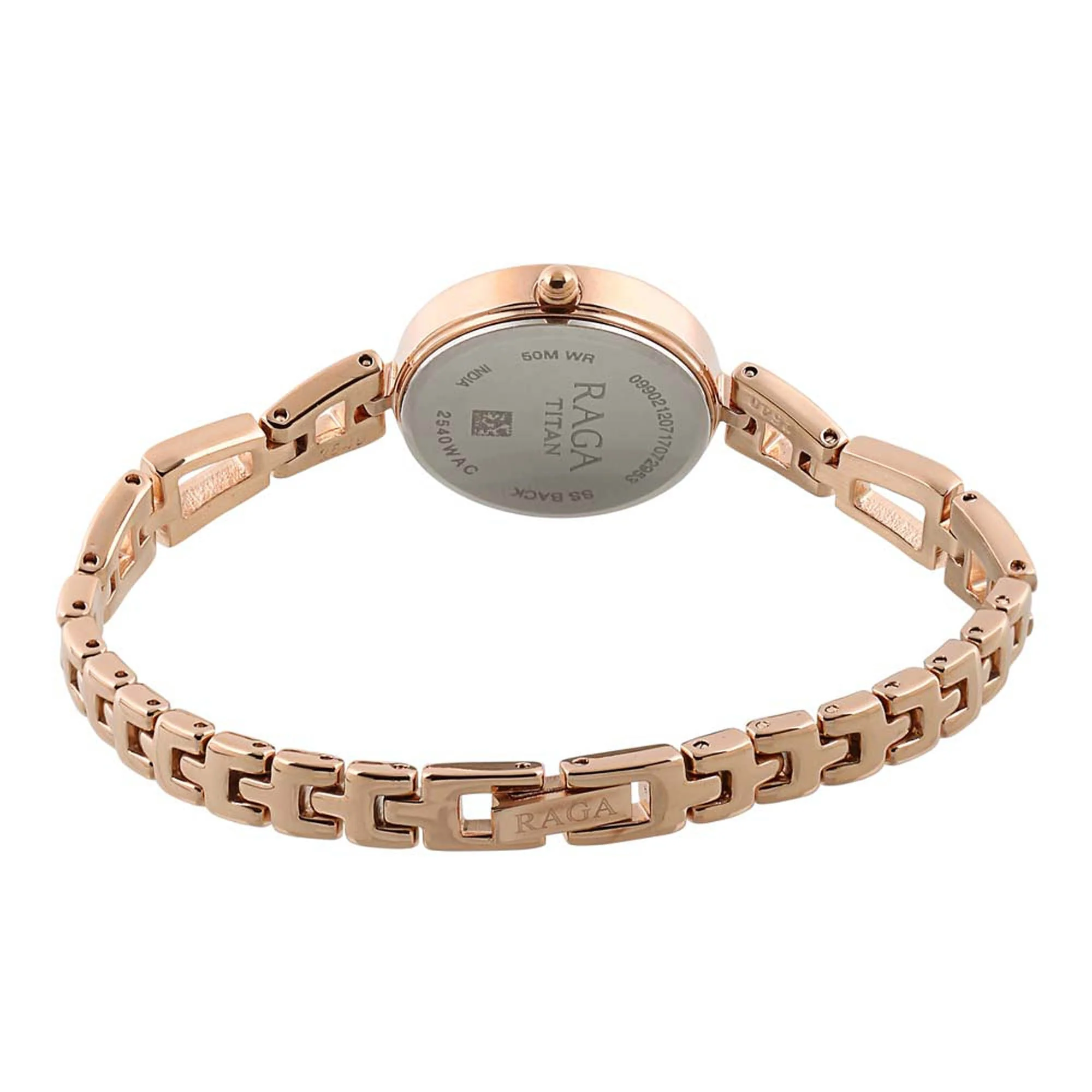 Titan Raga Beige Dial Women Watch With Metal Strap - Image 4