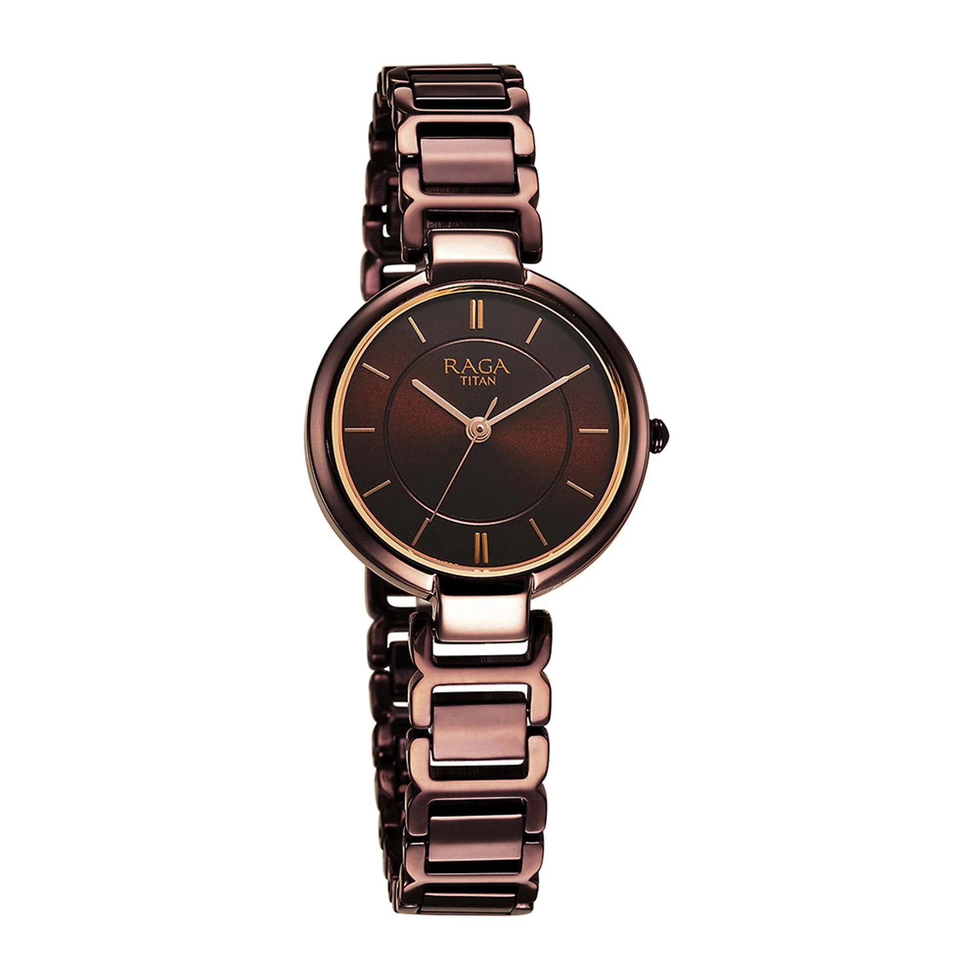 Titan Raga Delight Brown Dial Analog Metal Strap watch for Women - Image 3