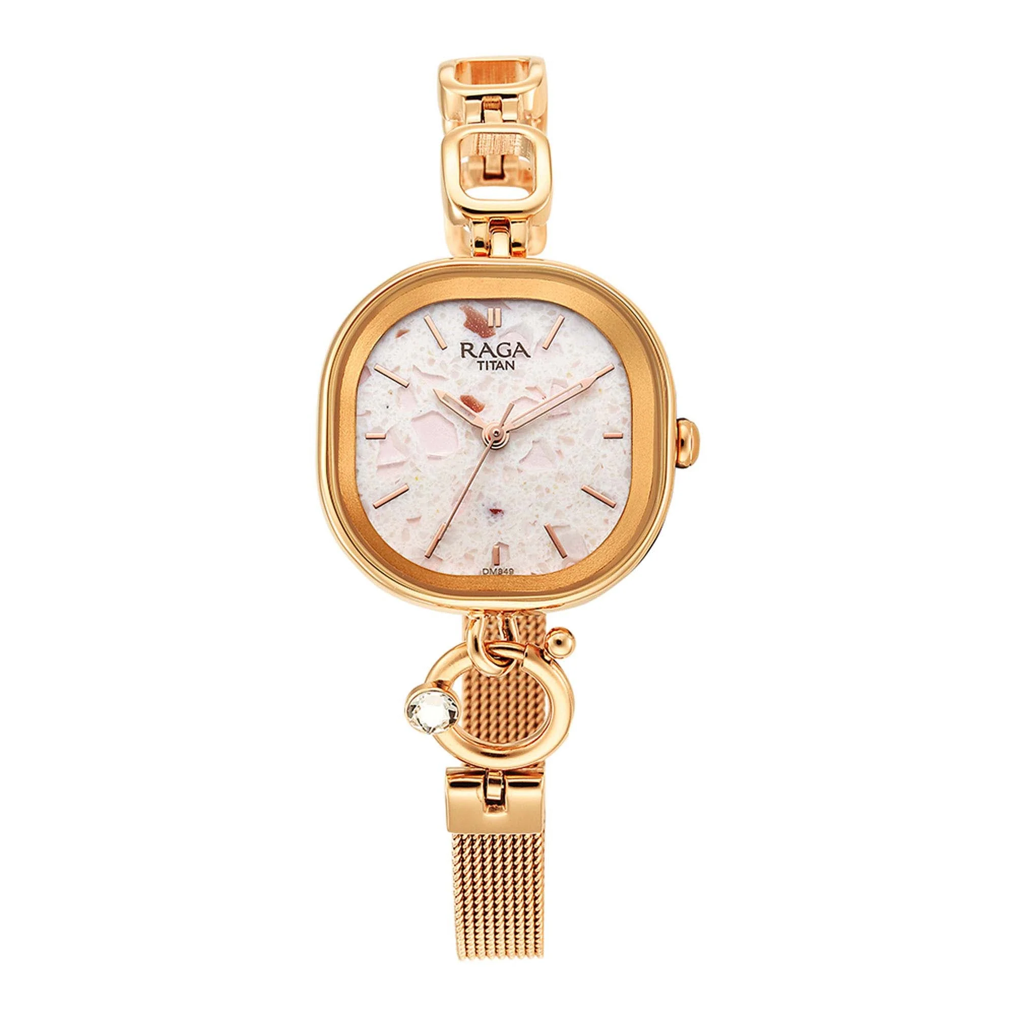 Titan Raga Delight Pink Dial Analog Metal Strap watch for Women - Image 2
