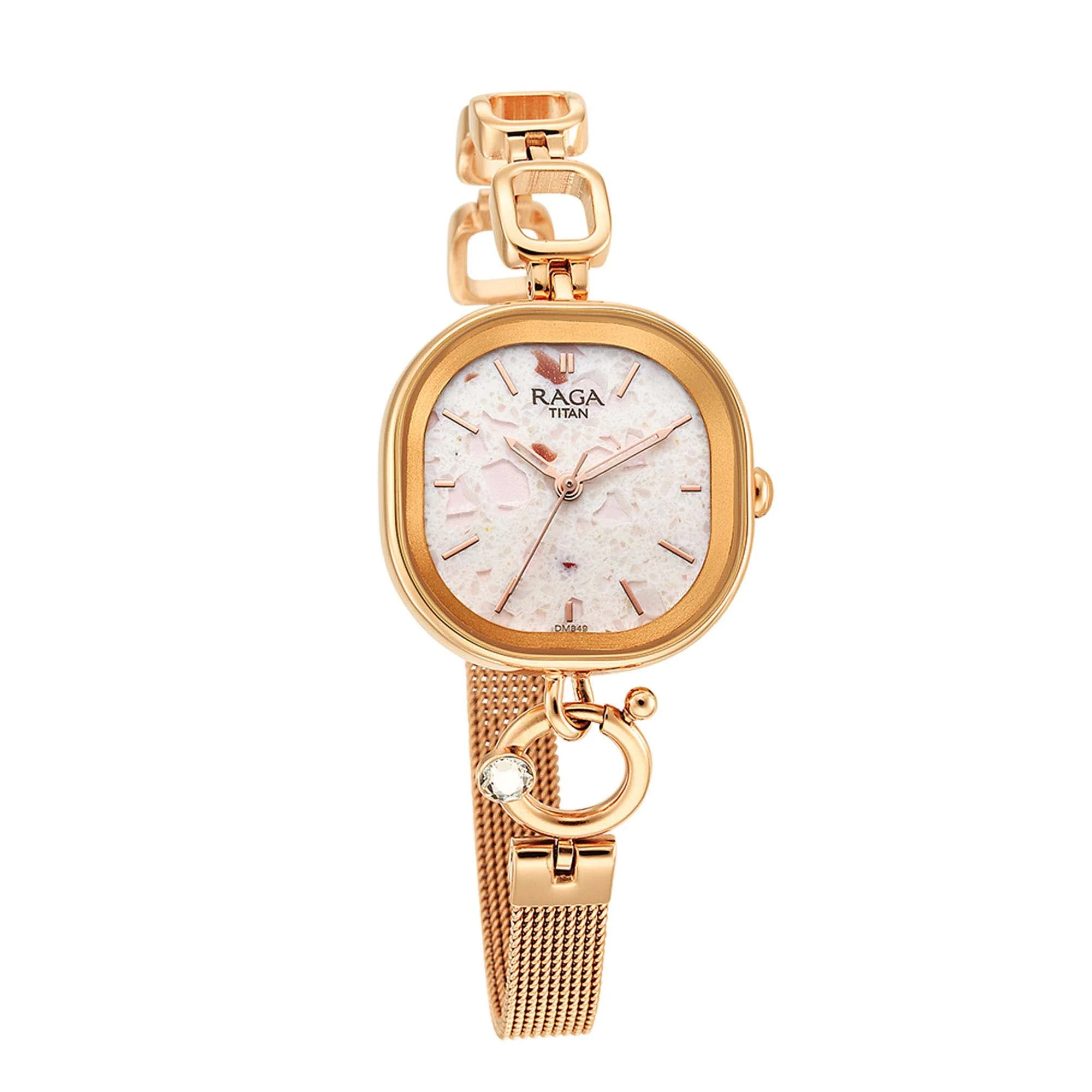 Titan Raga Delight Pink Dial Analog Metal Strap watch for Women - Image 3