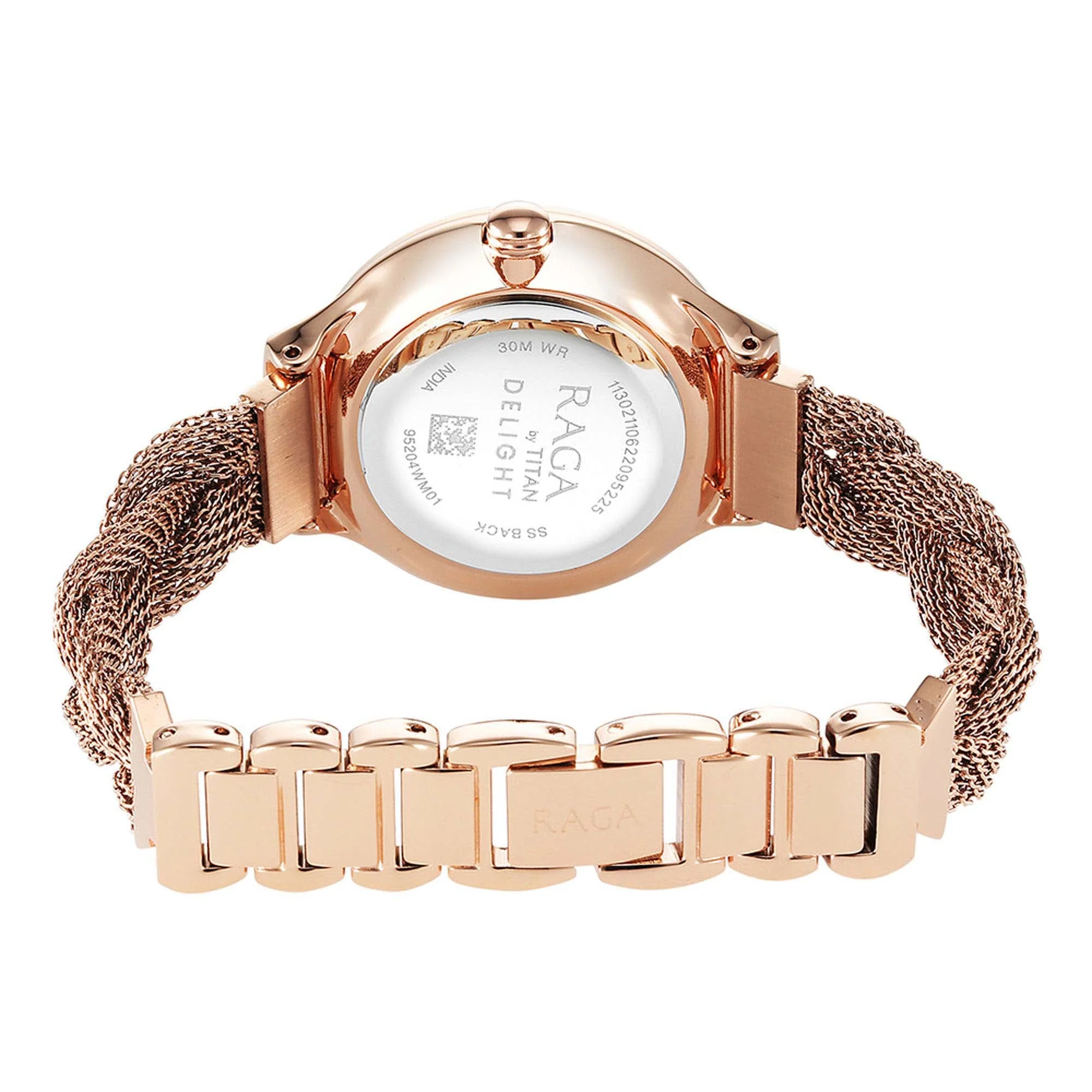 Titan Raga Delight Rose Gold Dial Women Watch With Stainless Steel Strap - Image 6