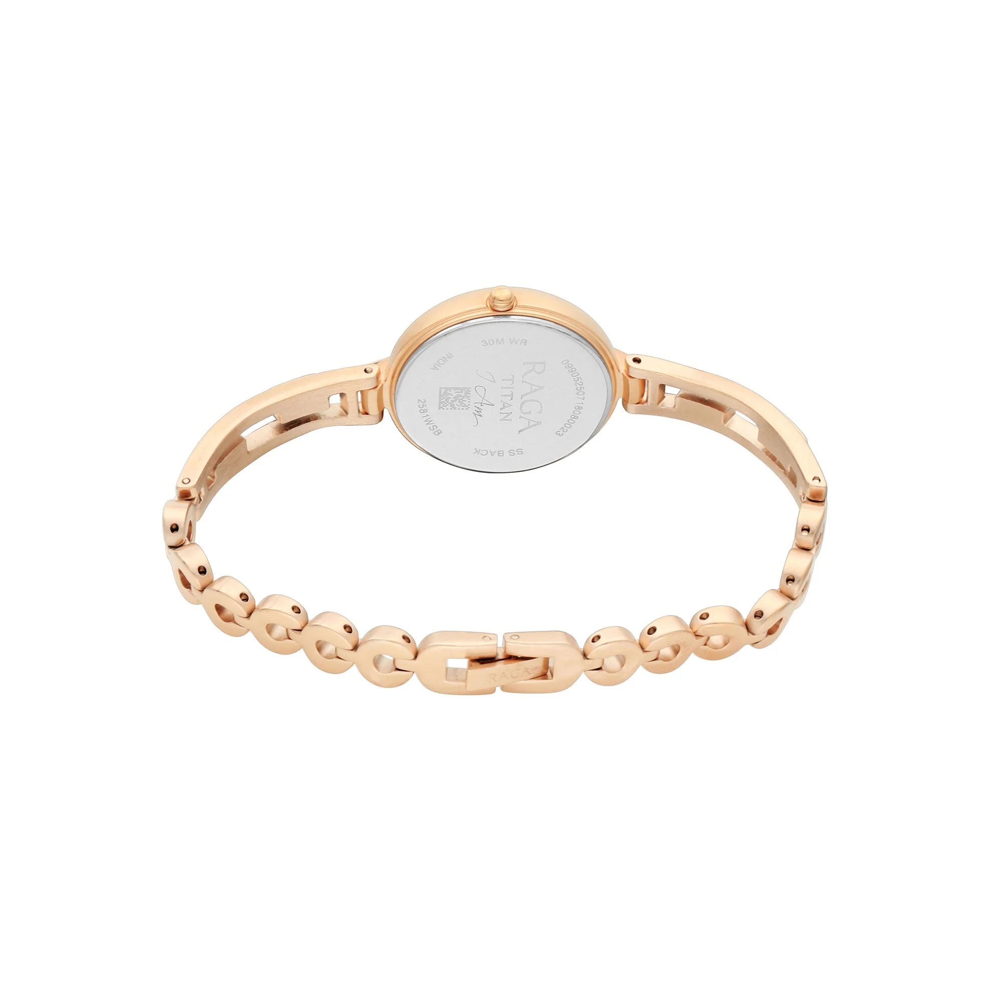 Titan Raga I Am White Dial Women Watch With Metal Strap - Image 5