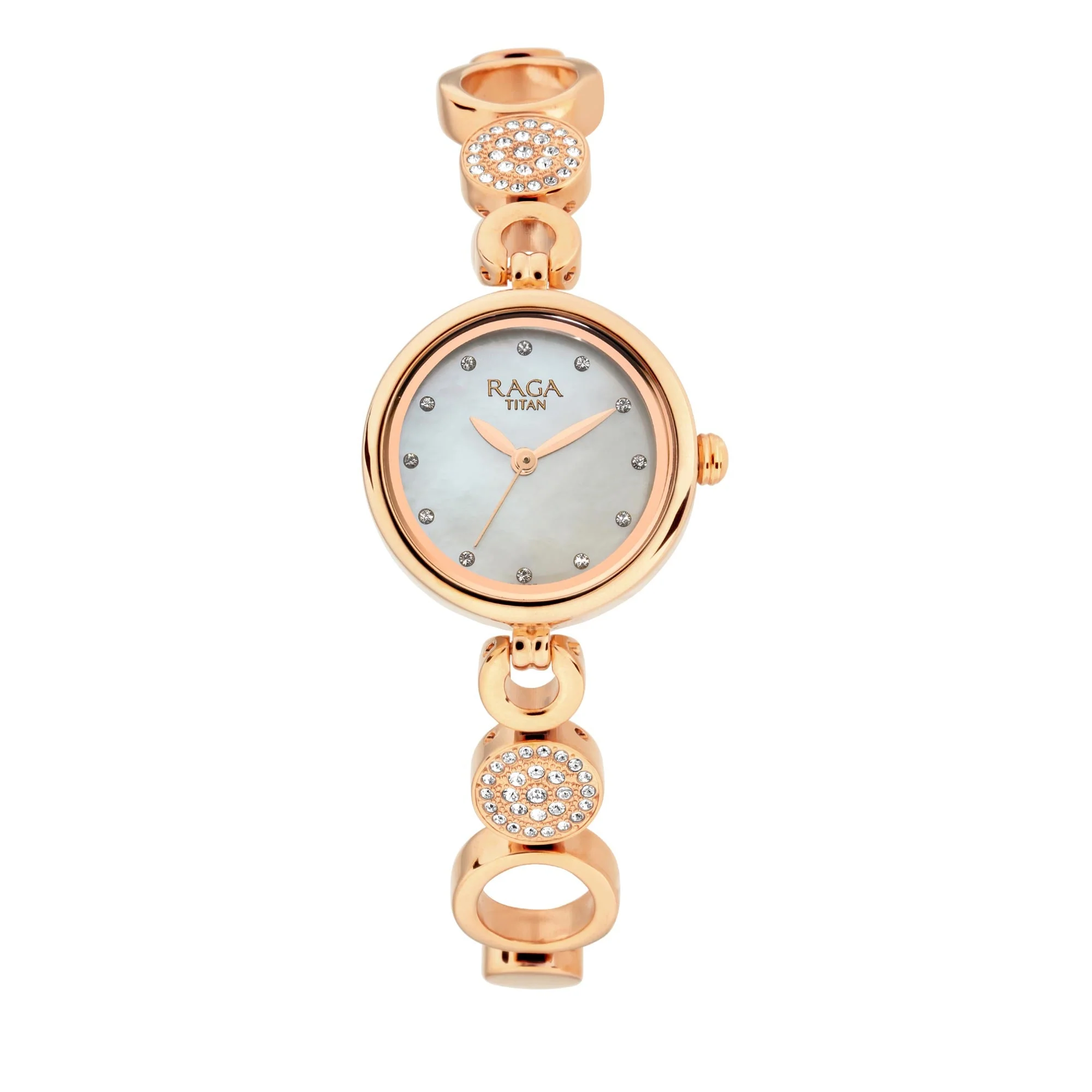 Titan Raga Mother of Pearl Dial Women Watch With Metal Strap - Image 2