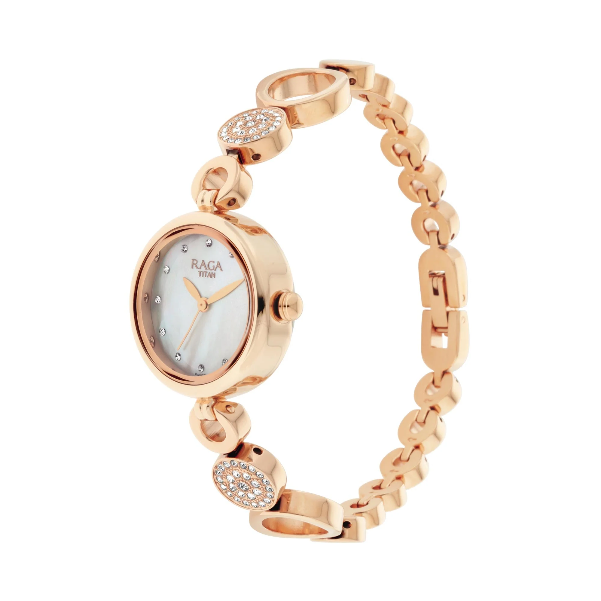 Titan Raga Mother of Pearl Dial Women Watch With Metal Strap - Image 3