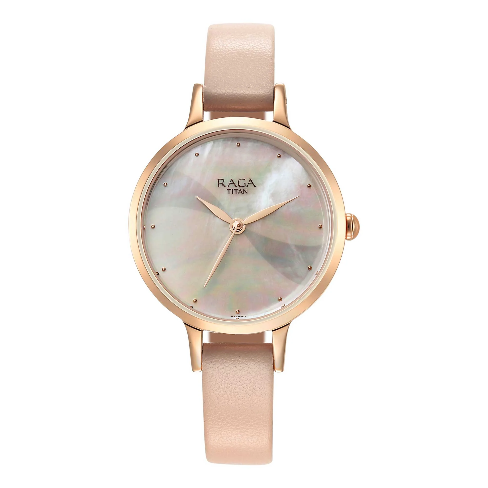 Titan Raga Power Pearls Quartz Analog Mother Of Pearl Dial Metal Strap Watch for Women - Image 2