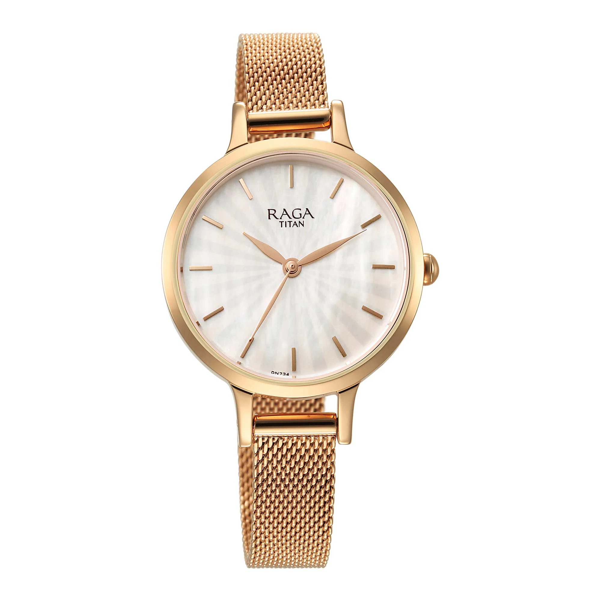 Titan Raga Power Pearls Quartz Analog Mother Of Pearl Dial Metal Strap Watch for Women - Image 3