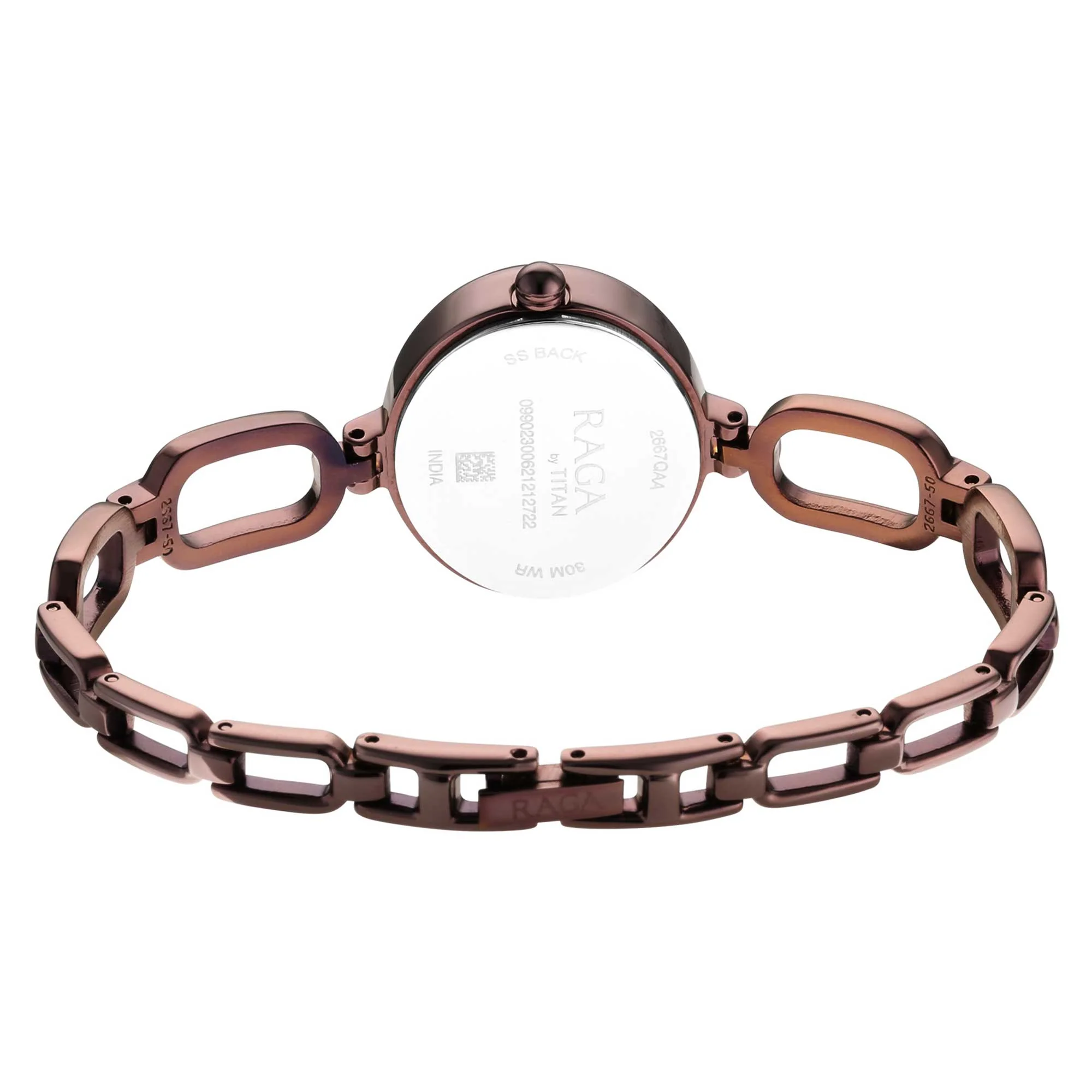 Titan Raga Viva Brown Dial Analog Metal Strap Watch for Women - Image 4