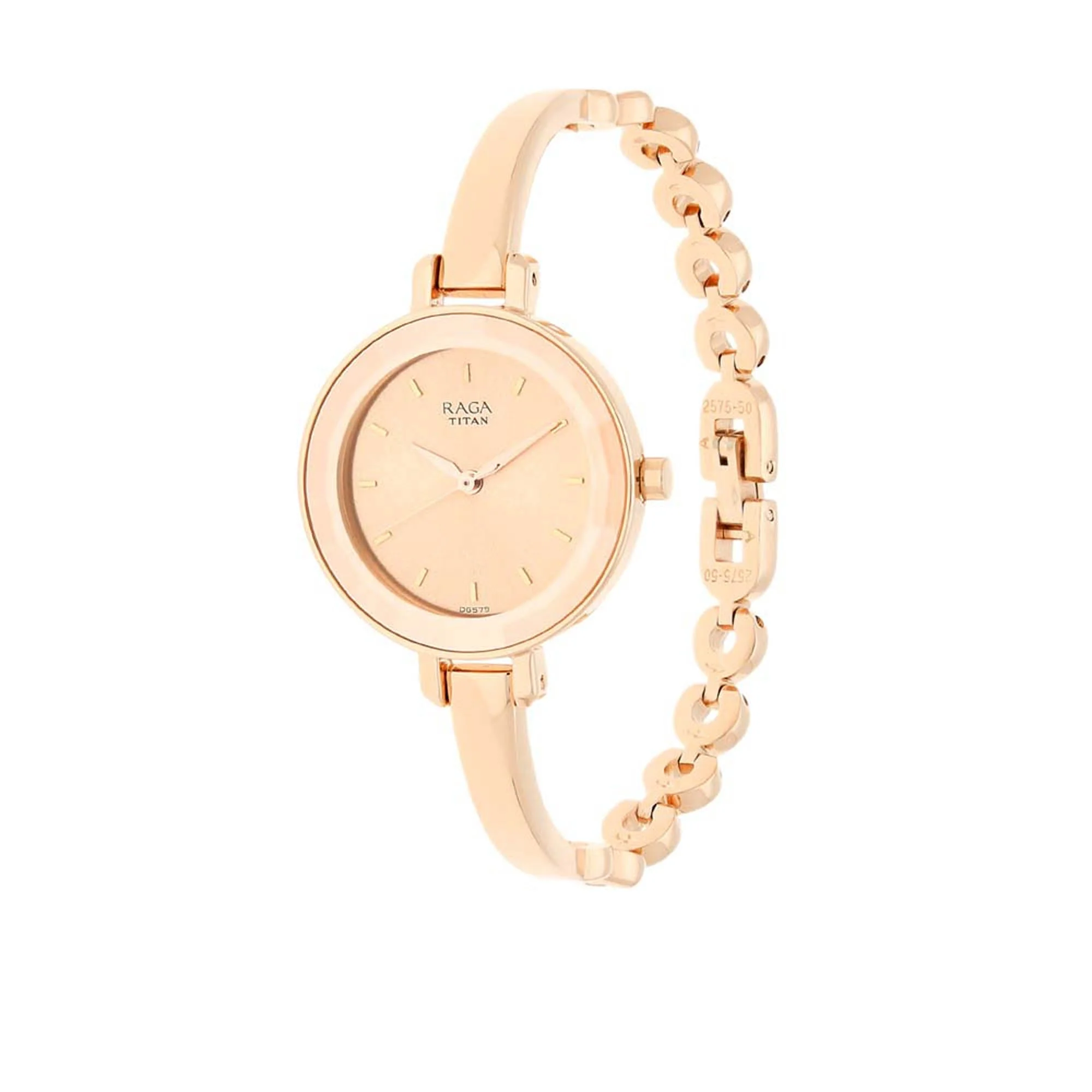 Titan Raga Viva Rose Gold Dial Women Watch With Metal Strap - Image 2