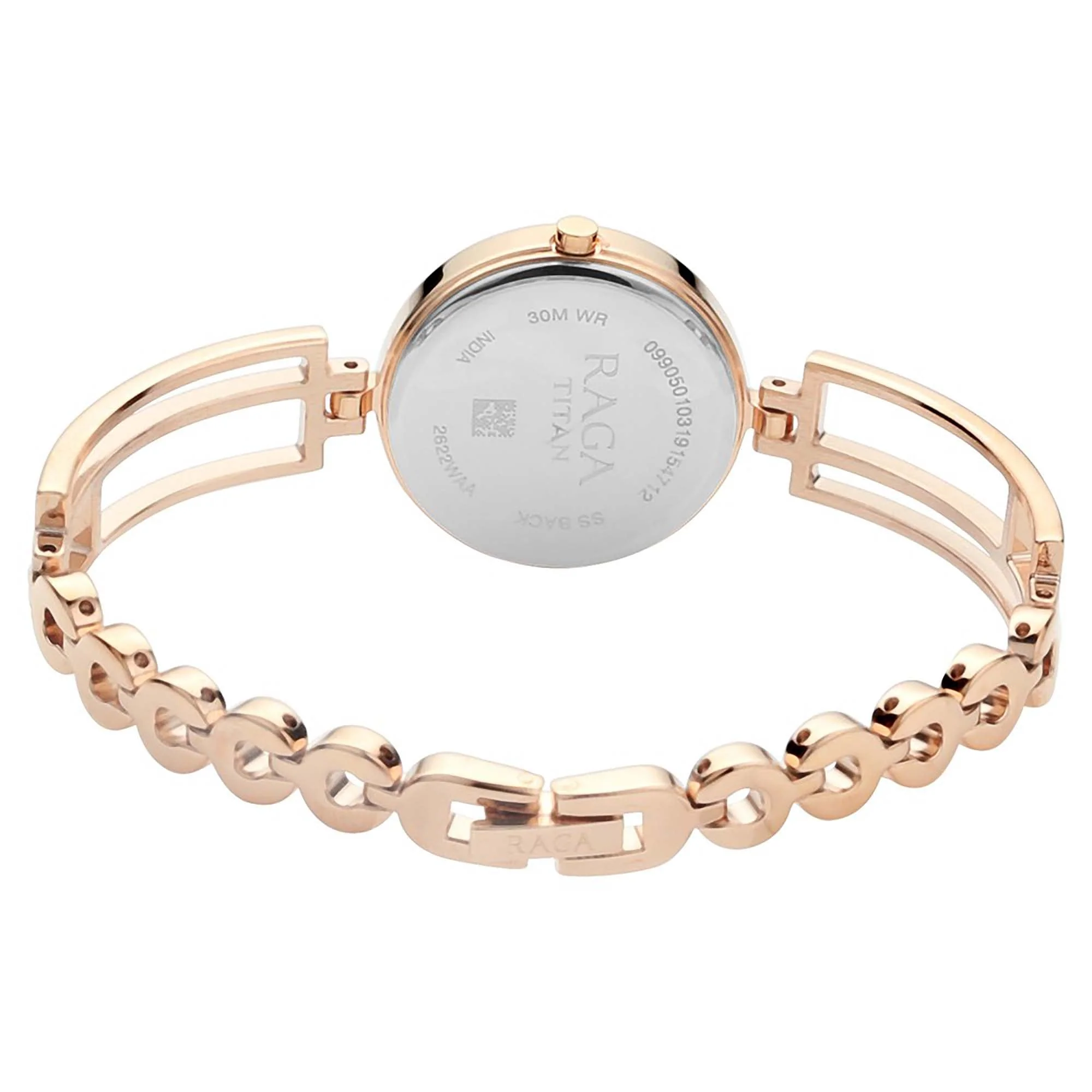 Titan Raga Viva Rose Gold Metal Analog Strap Watch for Women - Image 4
