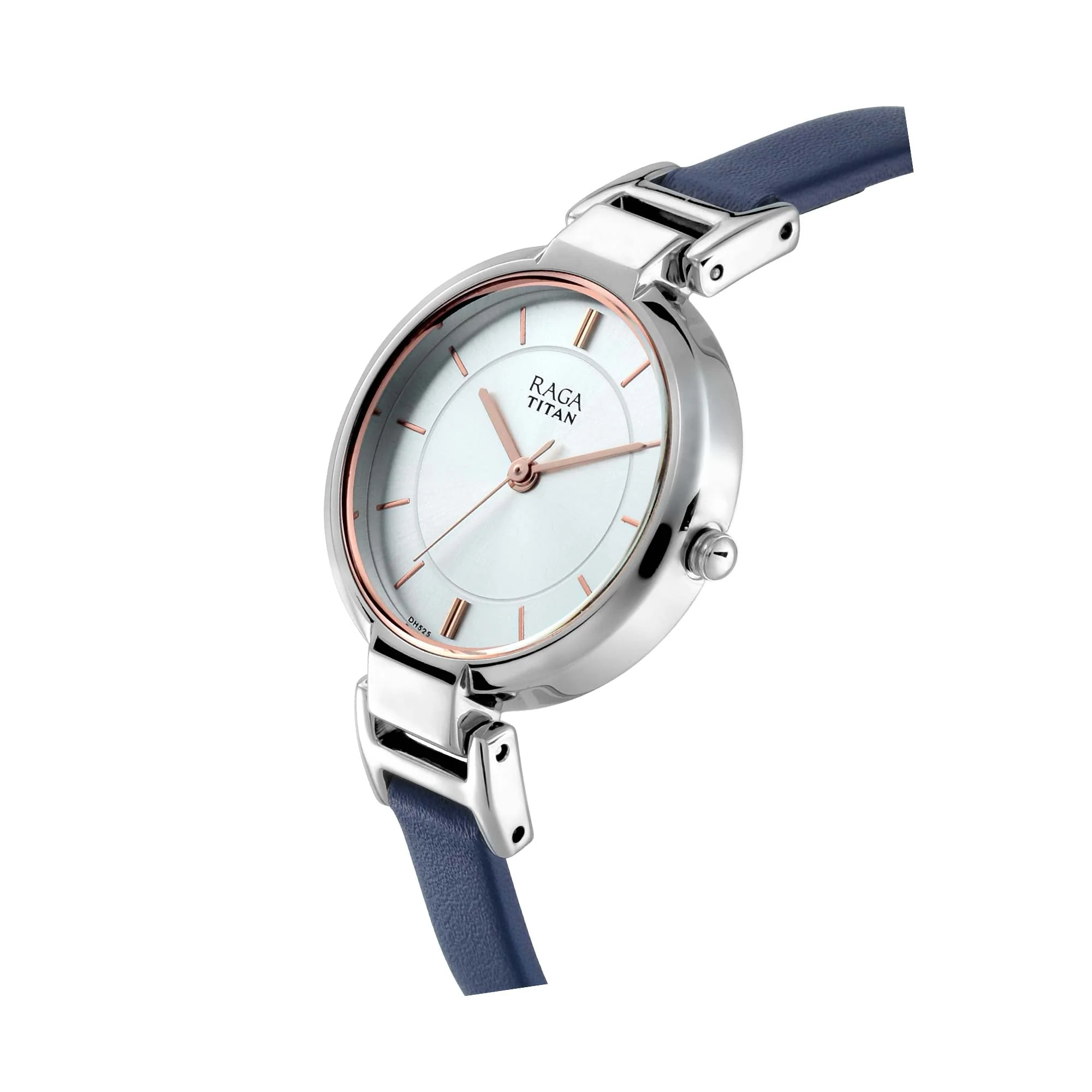 Titan Raga Viva White Dial Analog Leather Strap watch for Women - Image 2