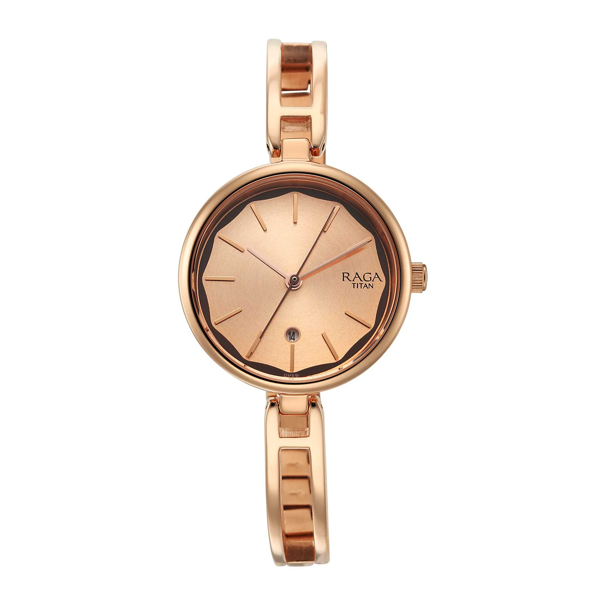 Titan Raga Viva White Dial Analog with Date Metal Strap watch for Women - Image 2