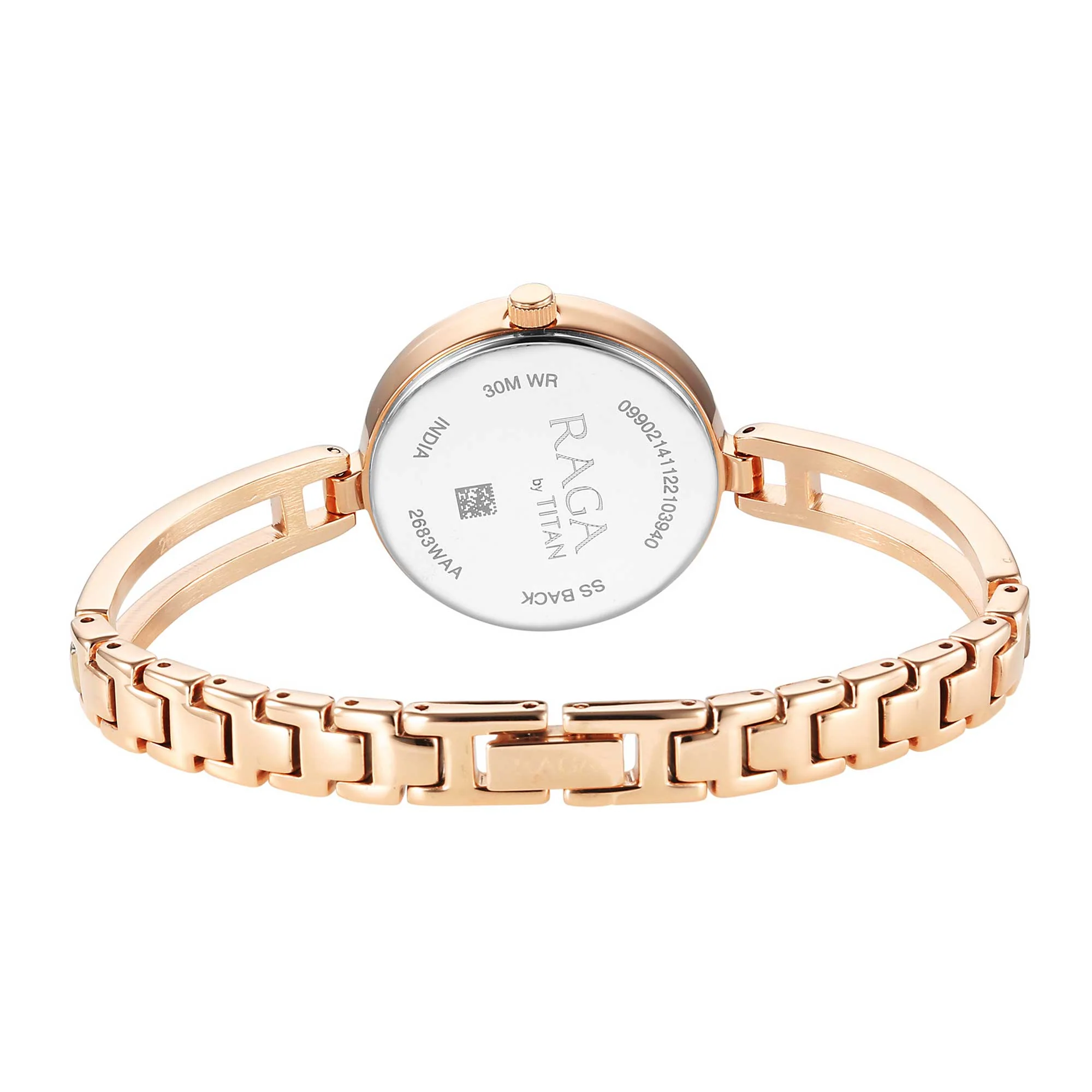 Titan Raga Viva White Dial Analog with Date Metal Strap watch for Women - Image 6
