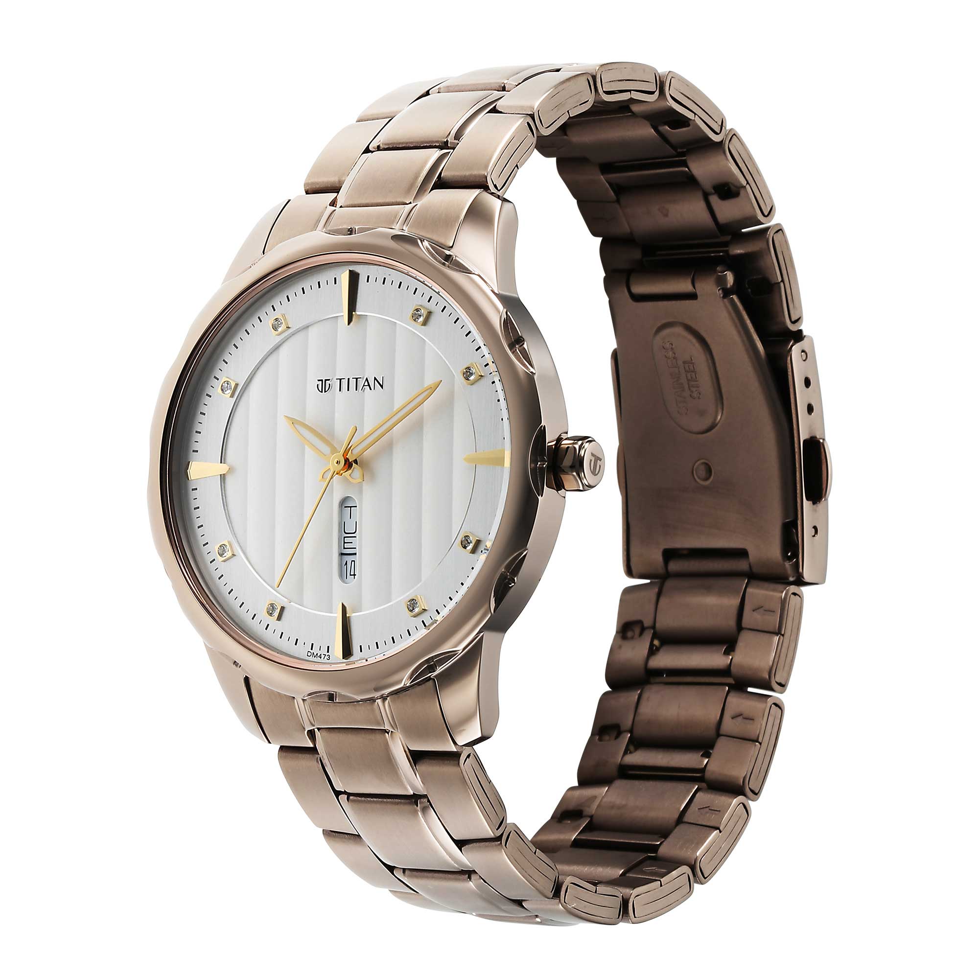 Titan Regalia Opulent White Dial Watch for Men - Image 4