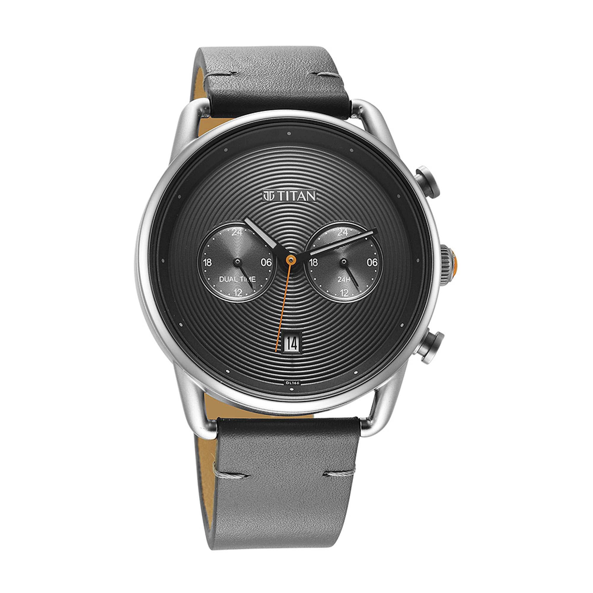 Titan Retro Analog Quartz Leather Strap watch for Men - Image 3