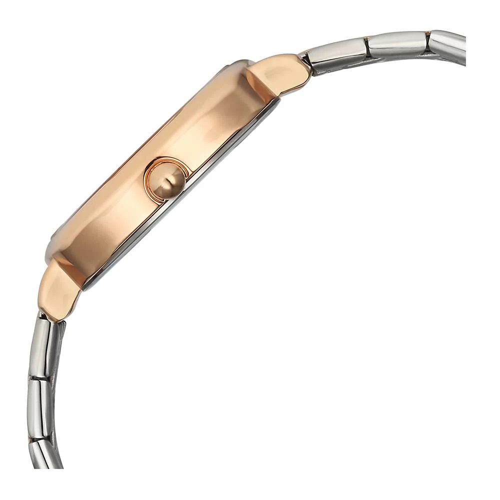 Titan Shaped Case Silver White Dial Metal Strap Watch - Image 5
