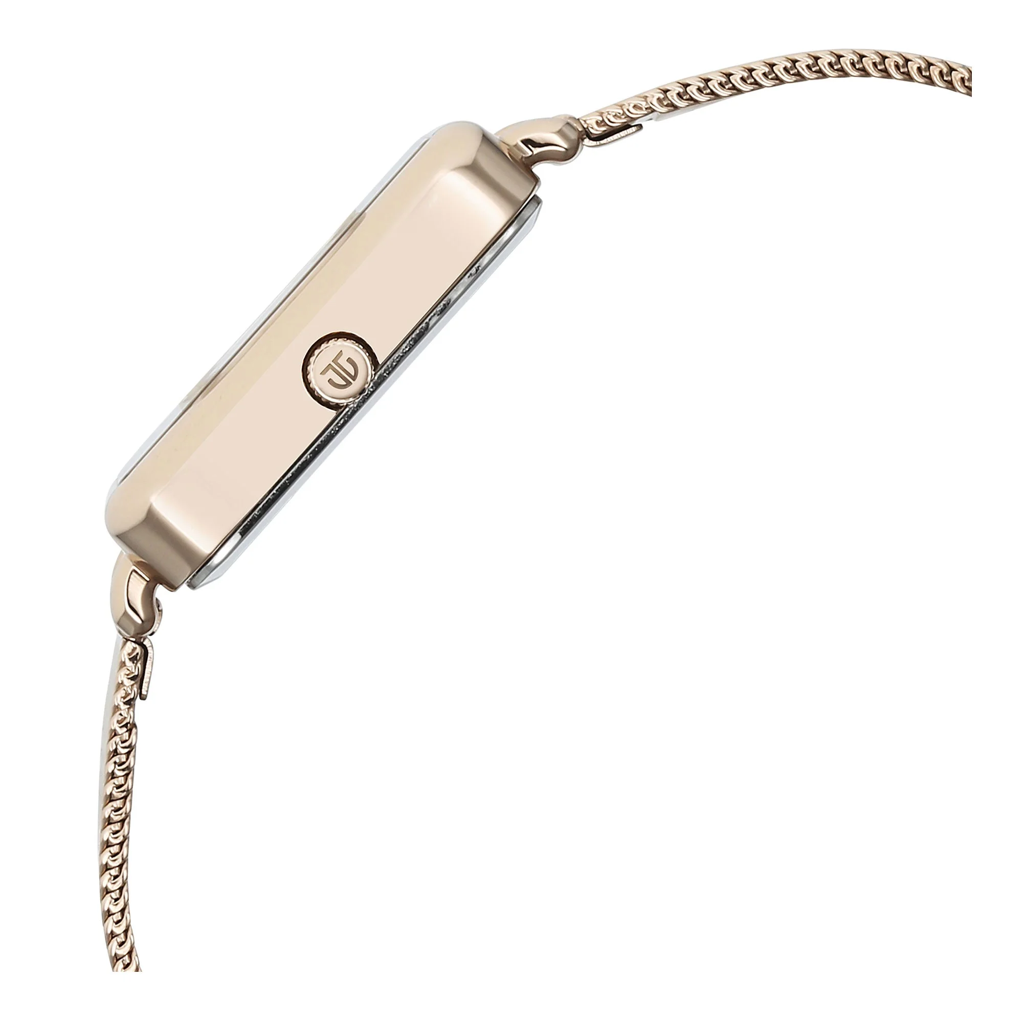 Titan Slimline Quartz Analog Mother Of Pearl Dial Rose Gold Stainless Steel Strap Watch for Women - Image 5