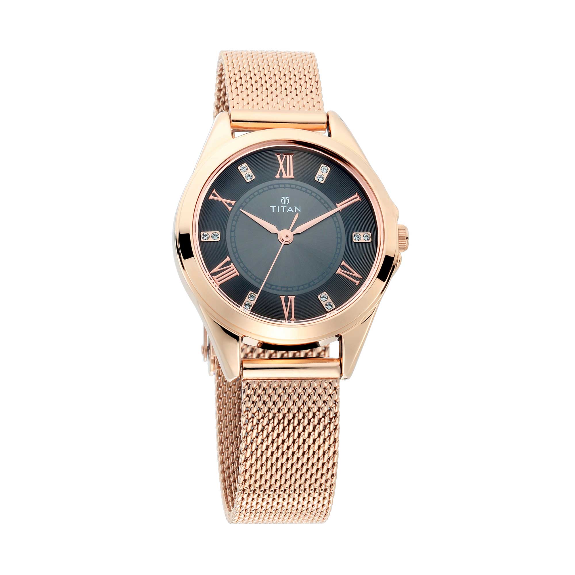 Titan Sparkle Anthracite Dial Analog Watch for Women - Image 3
