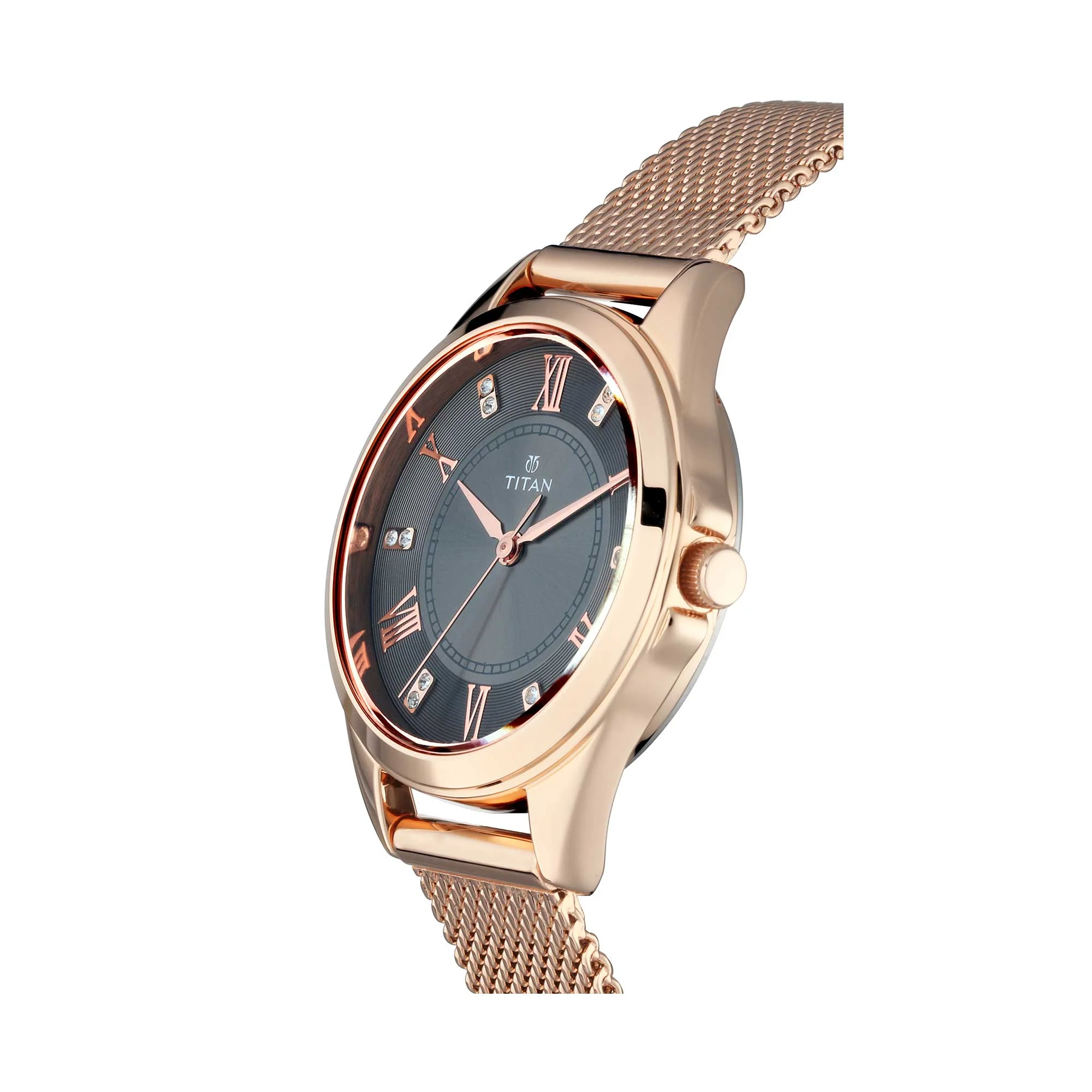 Titan Sparkle Anthracite Dial Analog Watch for Women - Image 4