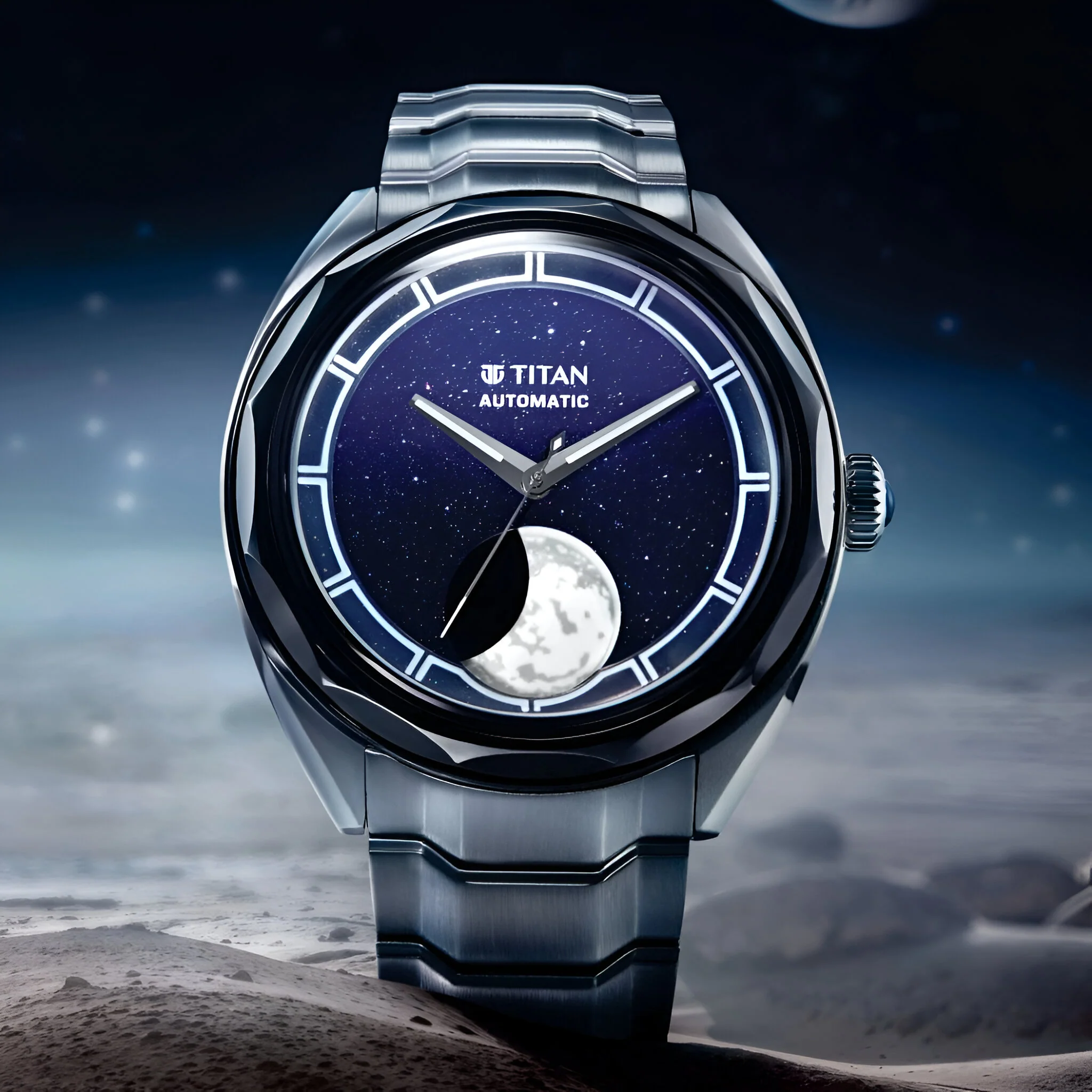 Titan Stellar Luna Aventurine Automatic Watch - Image 3