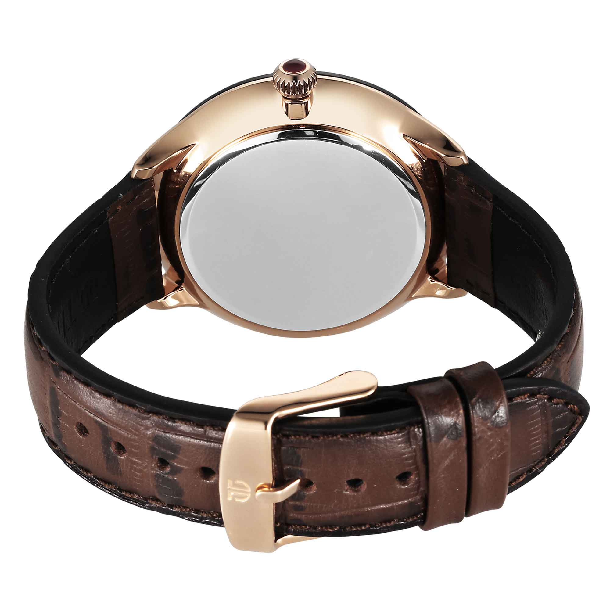 Titan Stellar Luna Sun Moon Disc Brown Dial Watch - Image 4