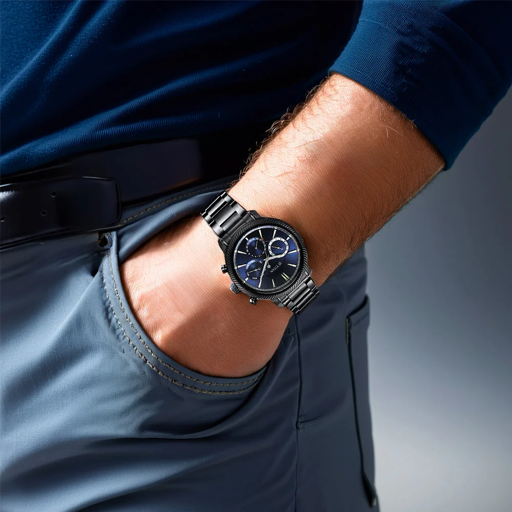 Titan Stellar Blue Dial Multifunctional Analog Watch - Image 8