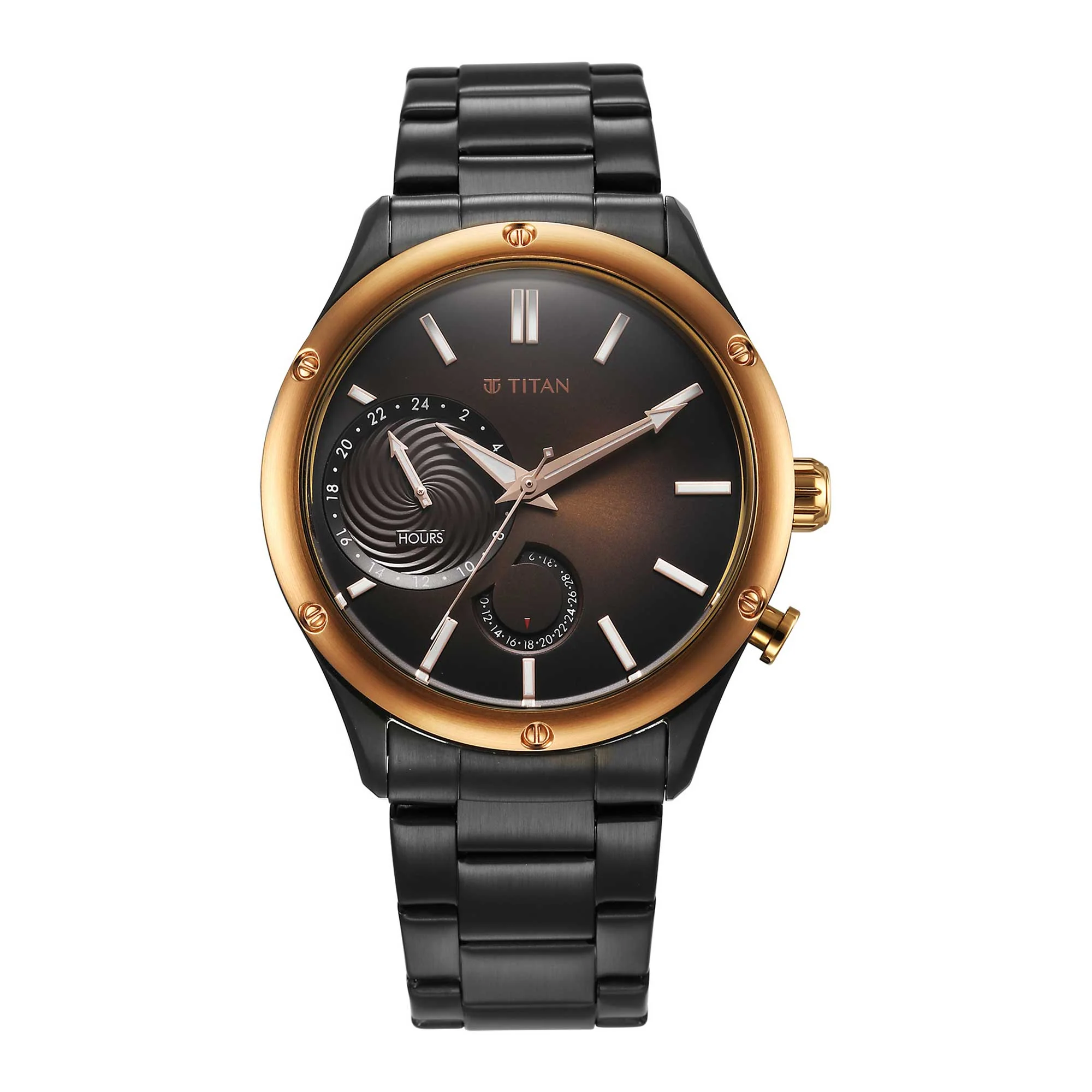 Titan Stellar Brown Dial Multifunctional Analog Watch - Image 2