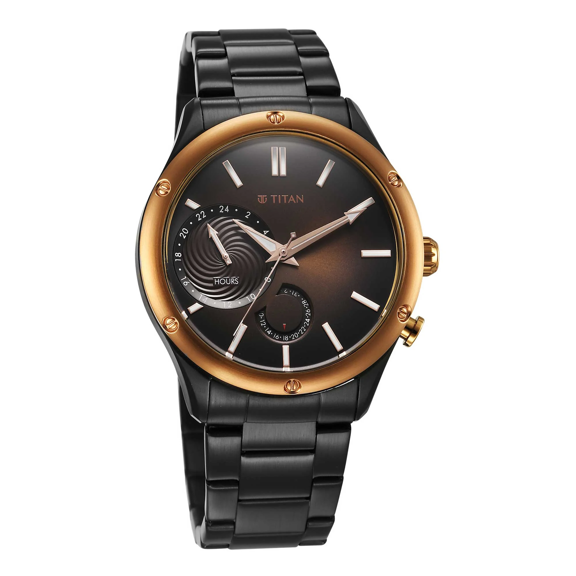 Titan Stellar Brown Dial Multifunctional Analog Watch - Image 4