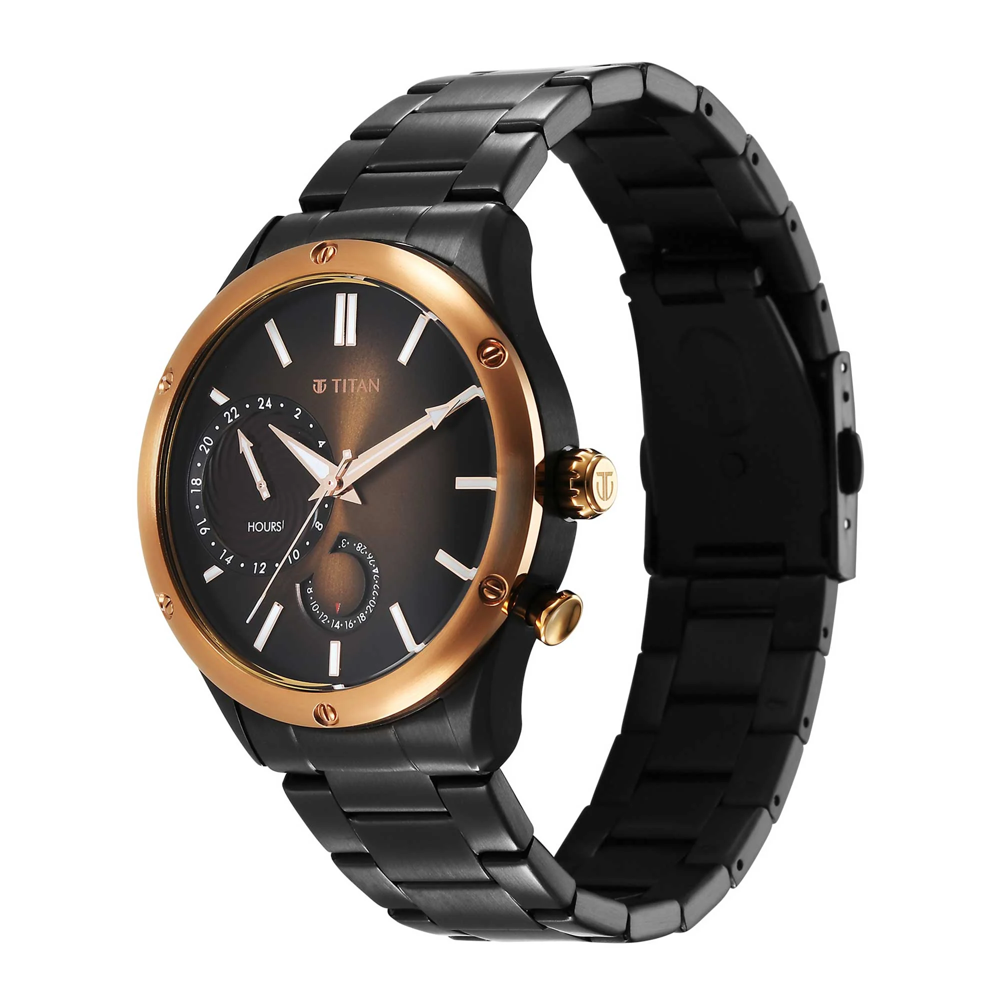 Titan Stellar Brown Dial Multifunctional Analog Watch - Image 5