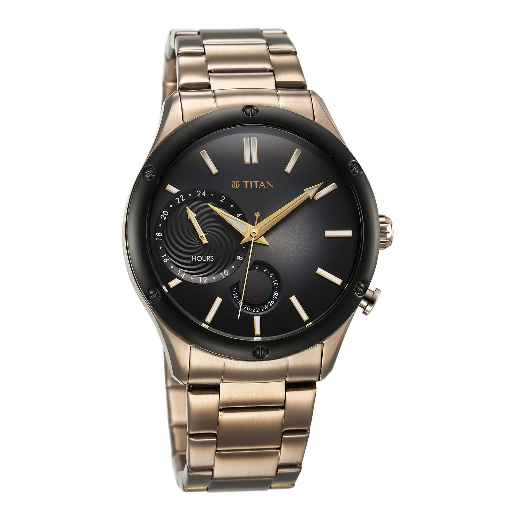 Titan Stellar Brown Dial Multifunctional Analog Watch - Image 3