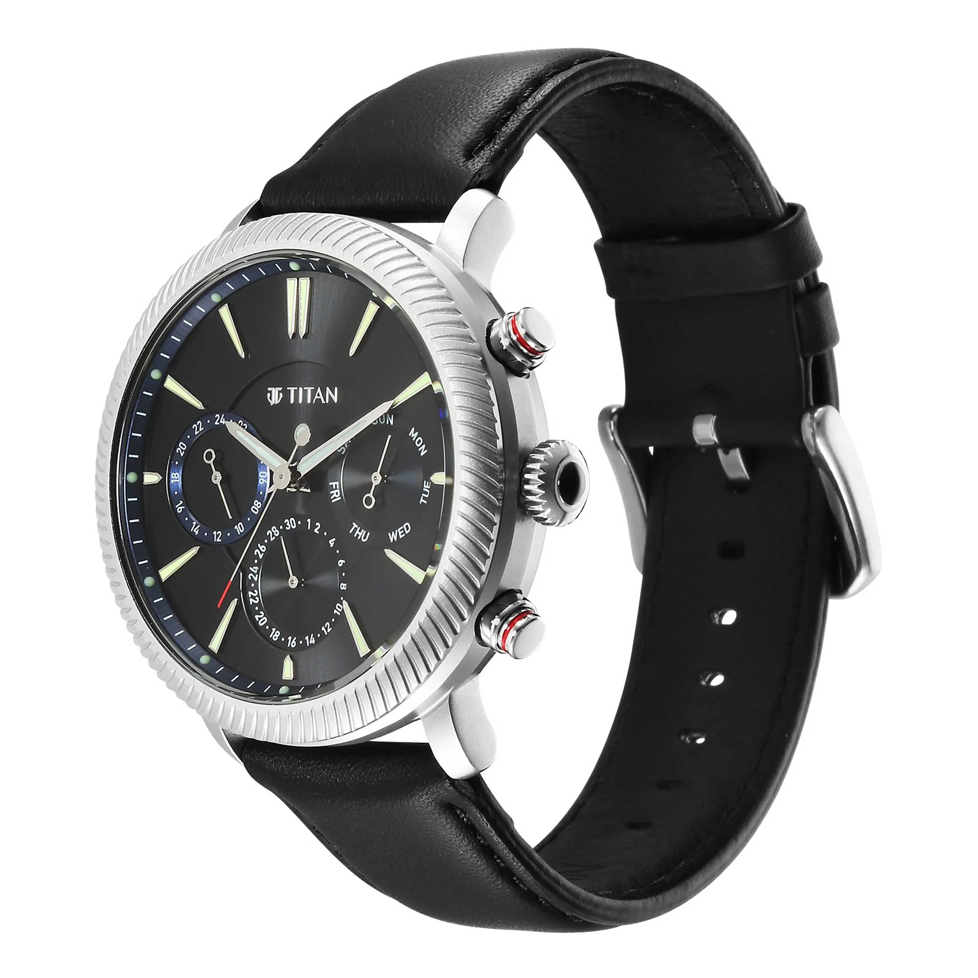 Titan Stellar Black Dial Multifunctional Analog Watch - Image 4