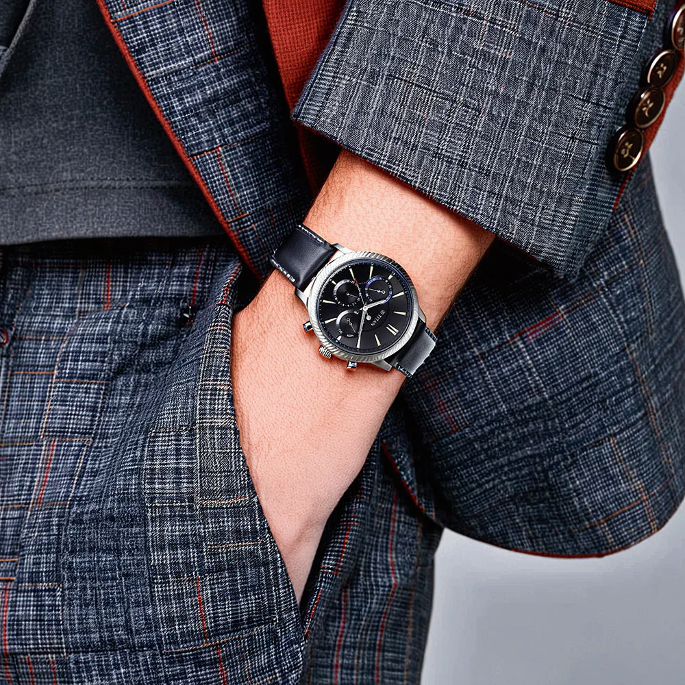 Titan Stellar Black Dial Multifunctional Analog Watch - Image 8