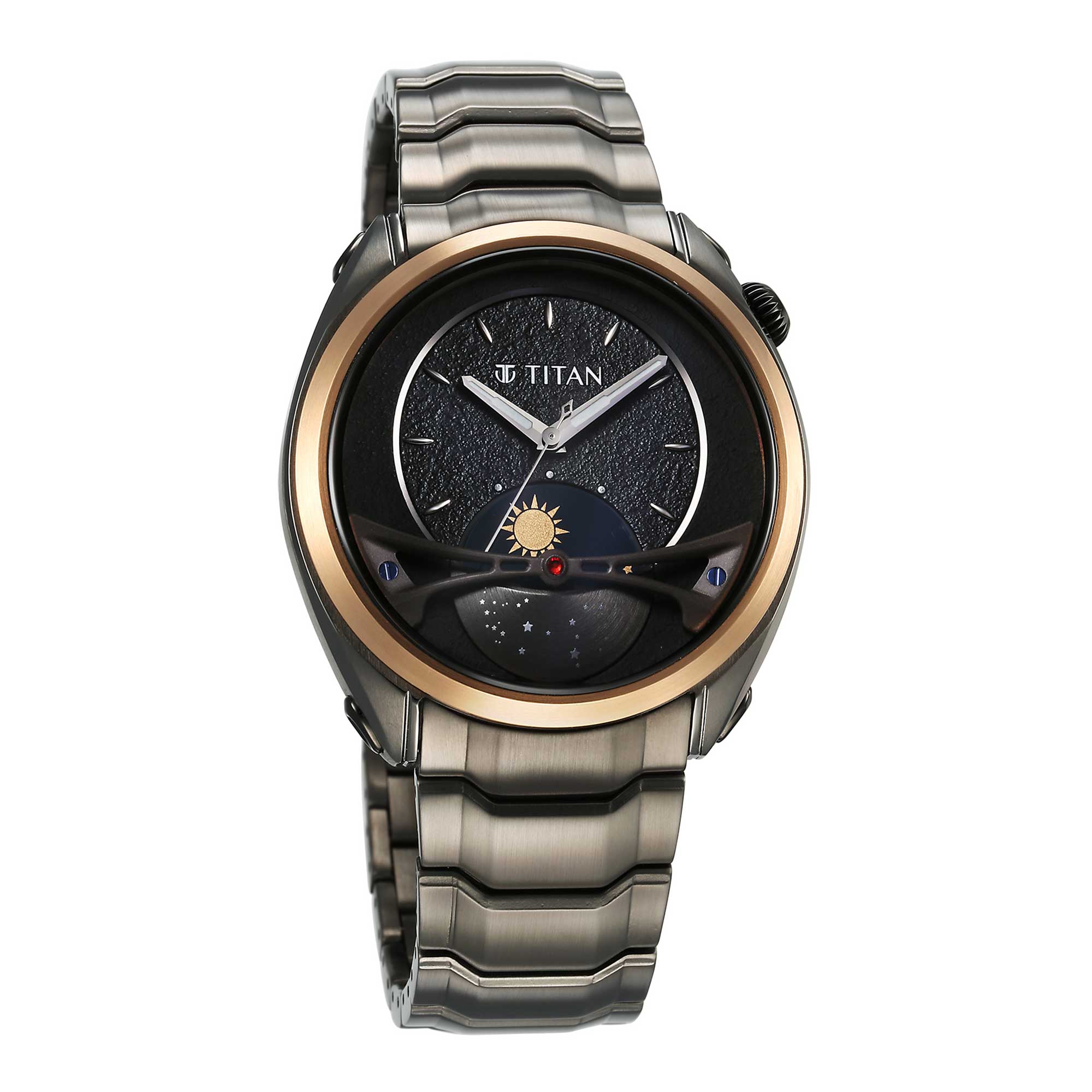 Titan Stellar Analog with Sun Moon Dial Multifunctional Watch - Image 2