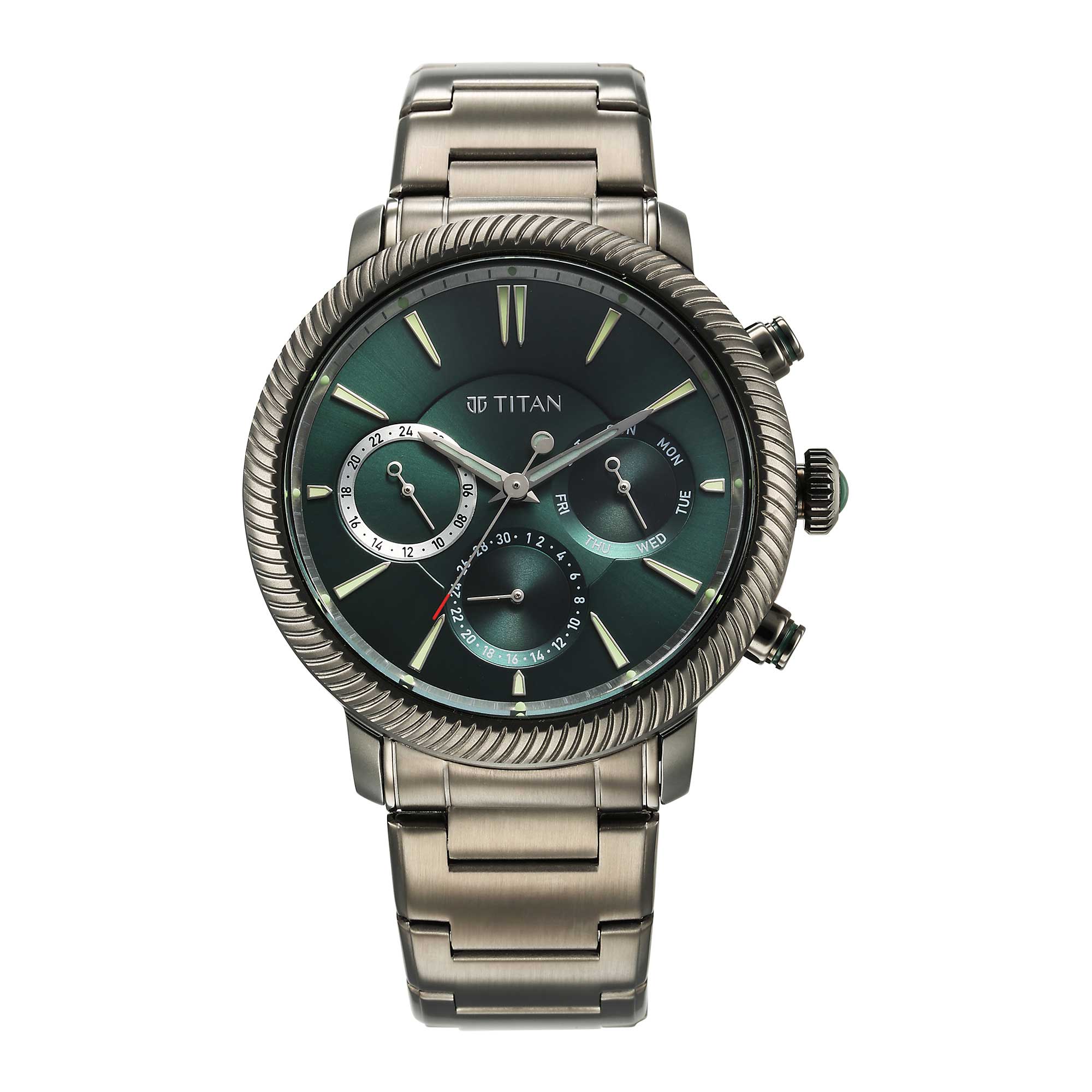 Titan Stellar Green Dial Multifunctional Analog Watch - Image 2