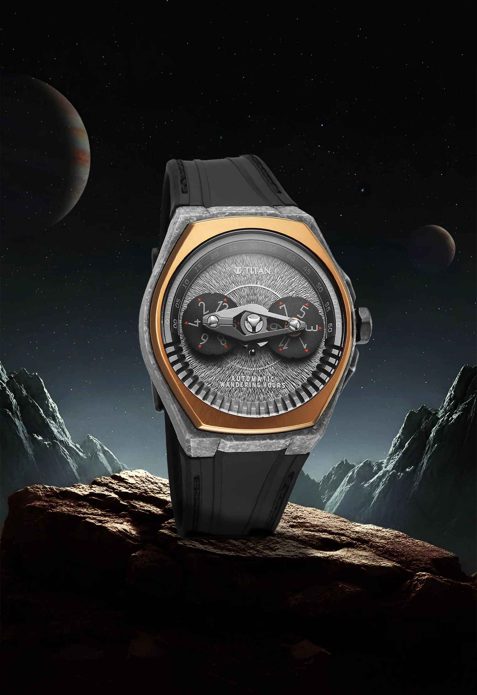 Titan Stellar Wandering Hour Limited Edition Automatic watch - Image 3