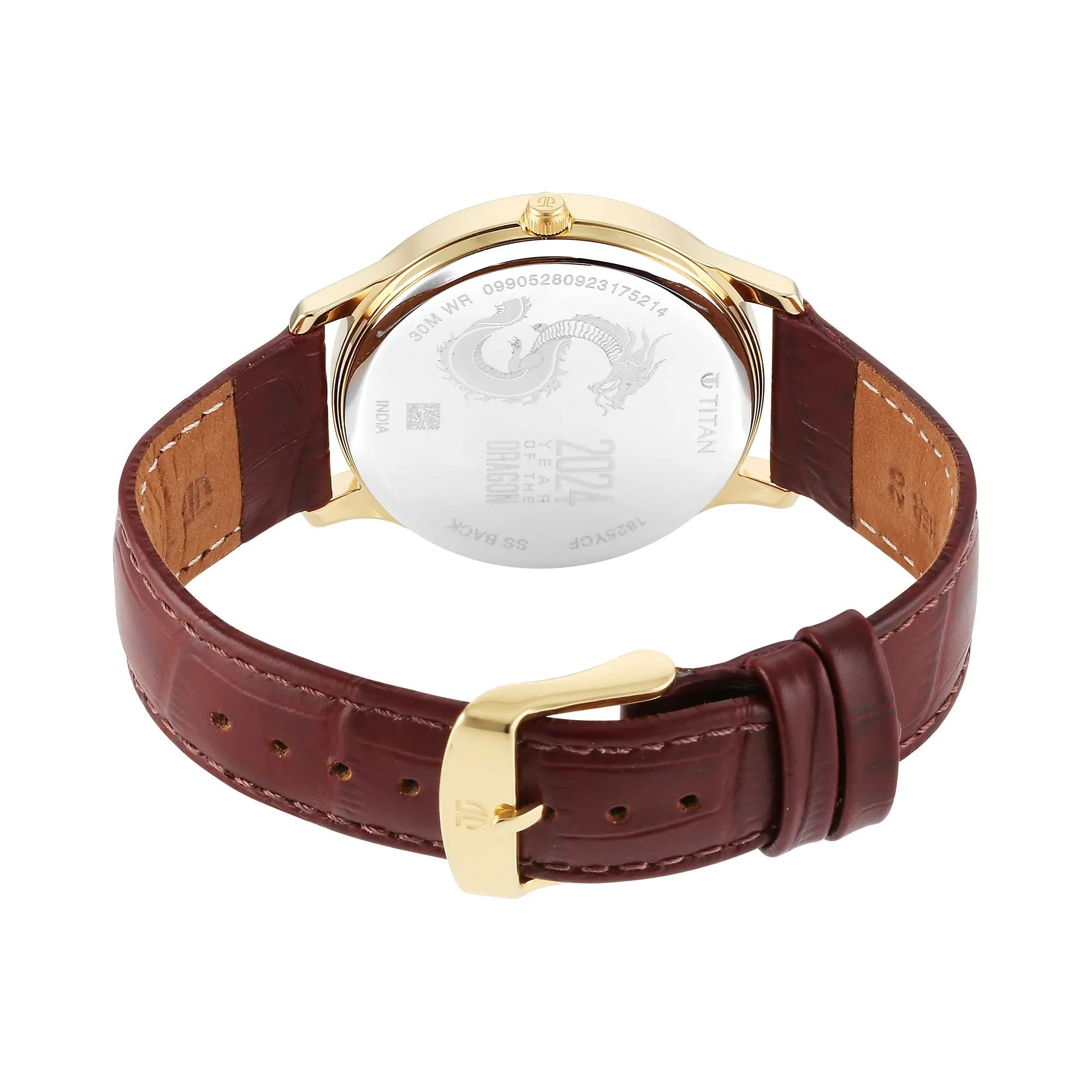 Titan Tet Light Champange Dial Analog Leather Strap Watch for Men - Image 6
