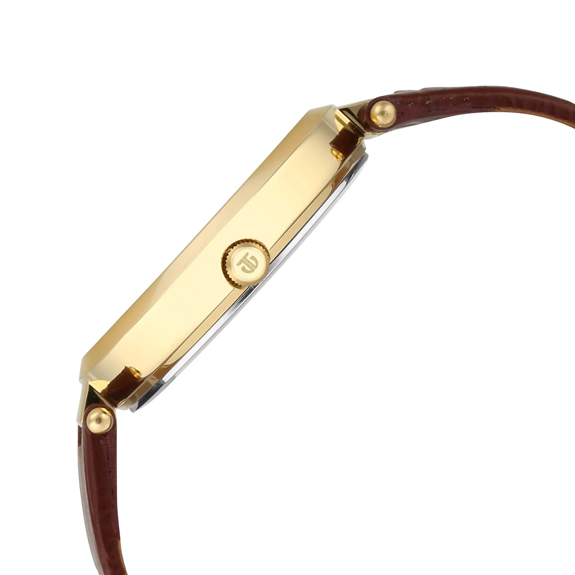 Titan Tet Light Champange Dial Analog Leather Strap Watch for Men - Image 5
