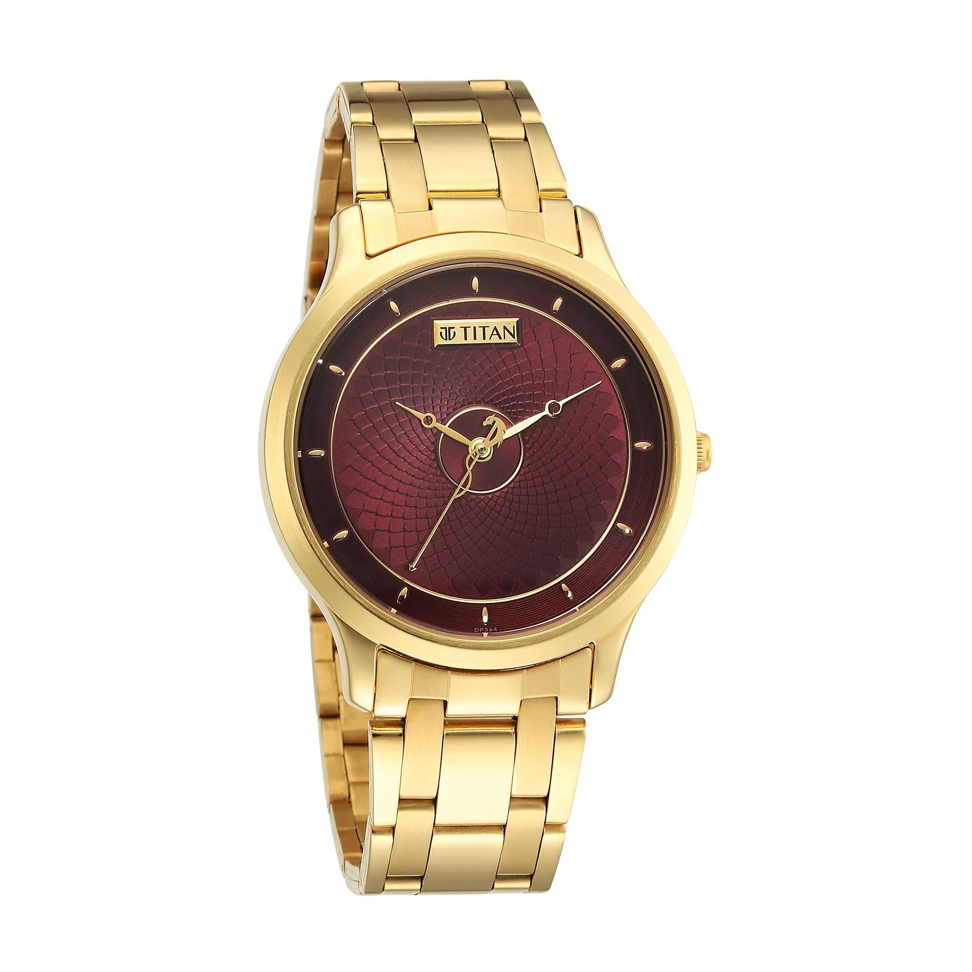 Titan Tet Red Dial Analog Stainless steel Strap Watch for Men - Image 3
